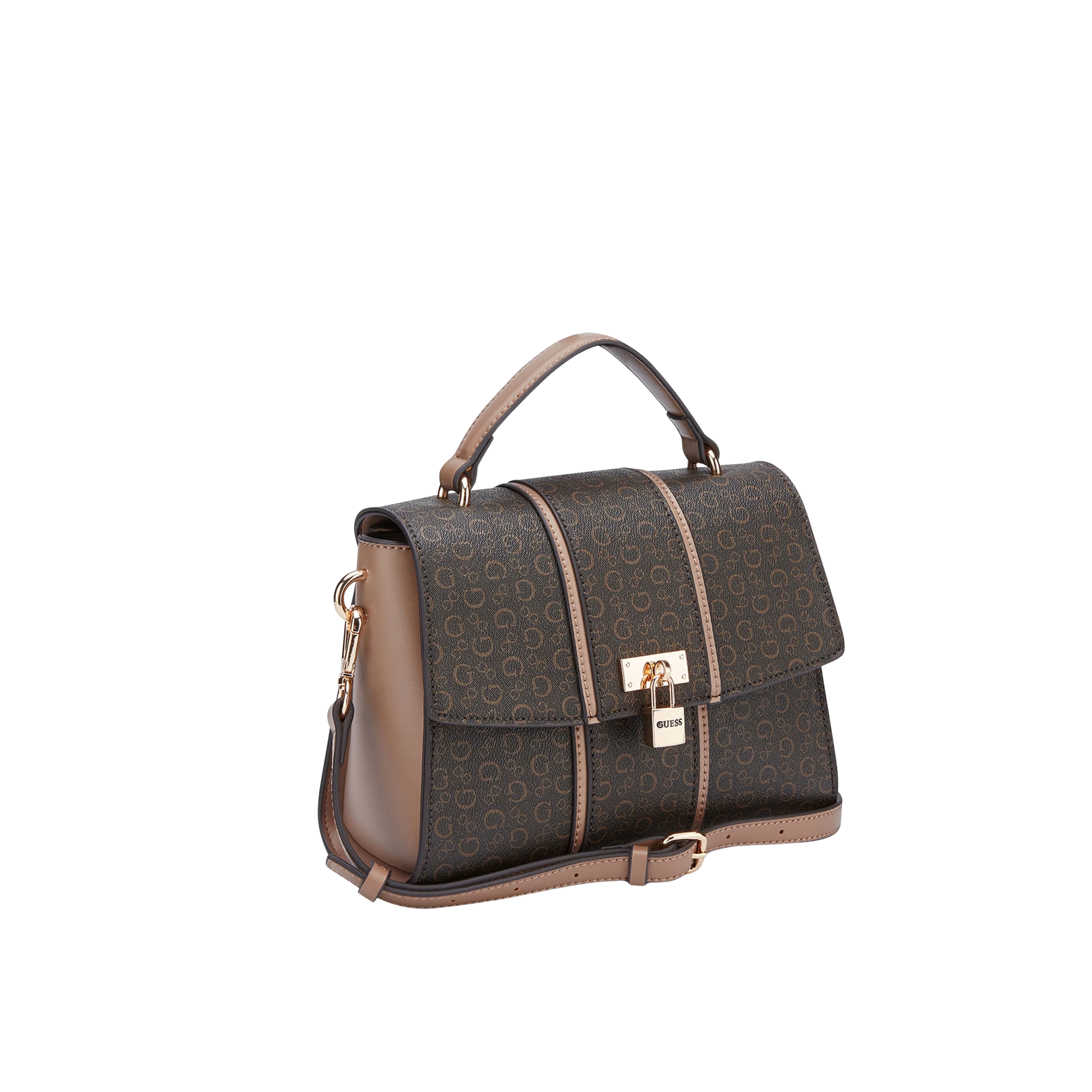 Guess Women Emberly Top Handle Crossbody - Brown