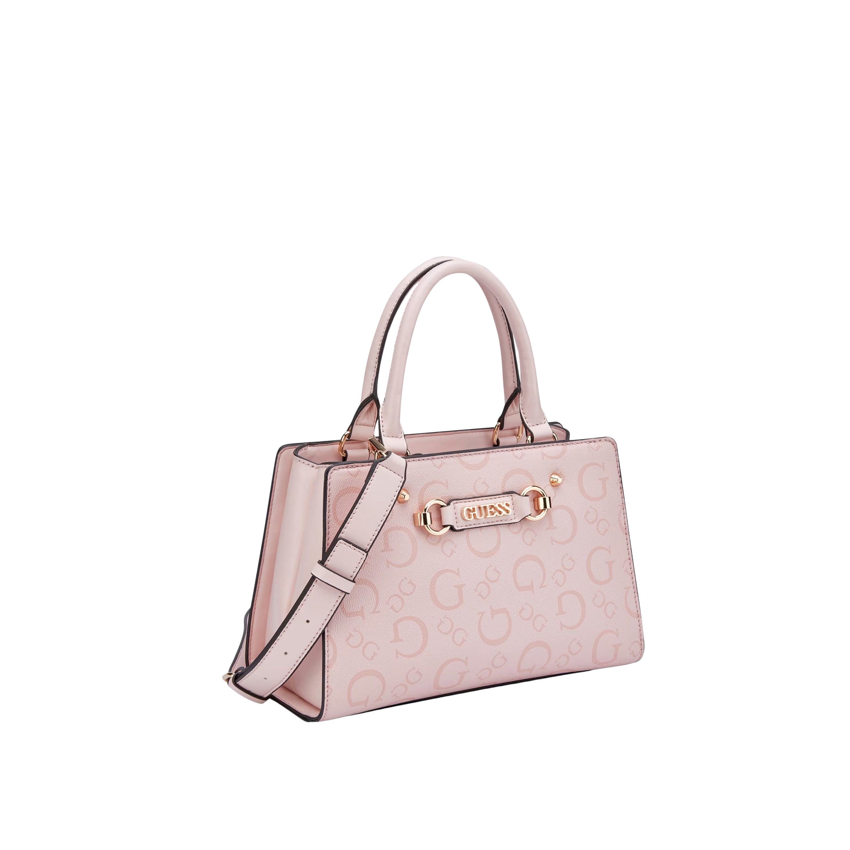 Guess Women Lacy Logo Satchel - Pink