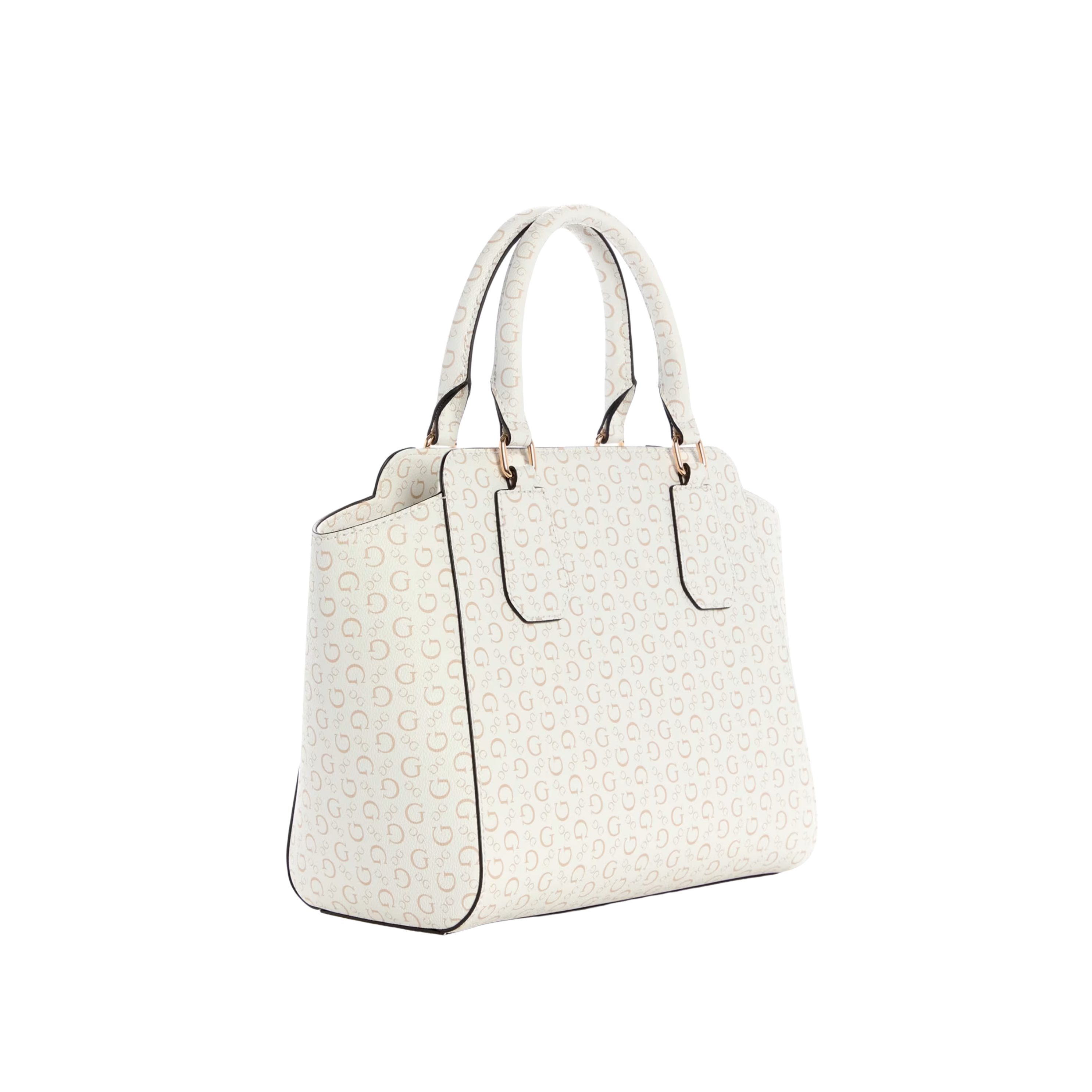 Guess Women Gemma Logo Satchel - White