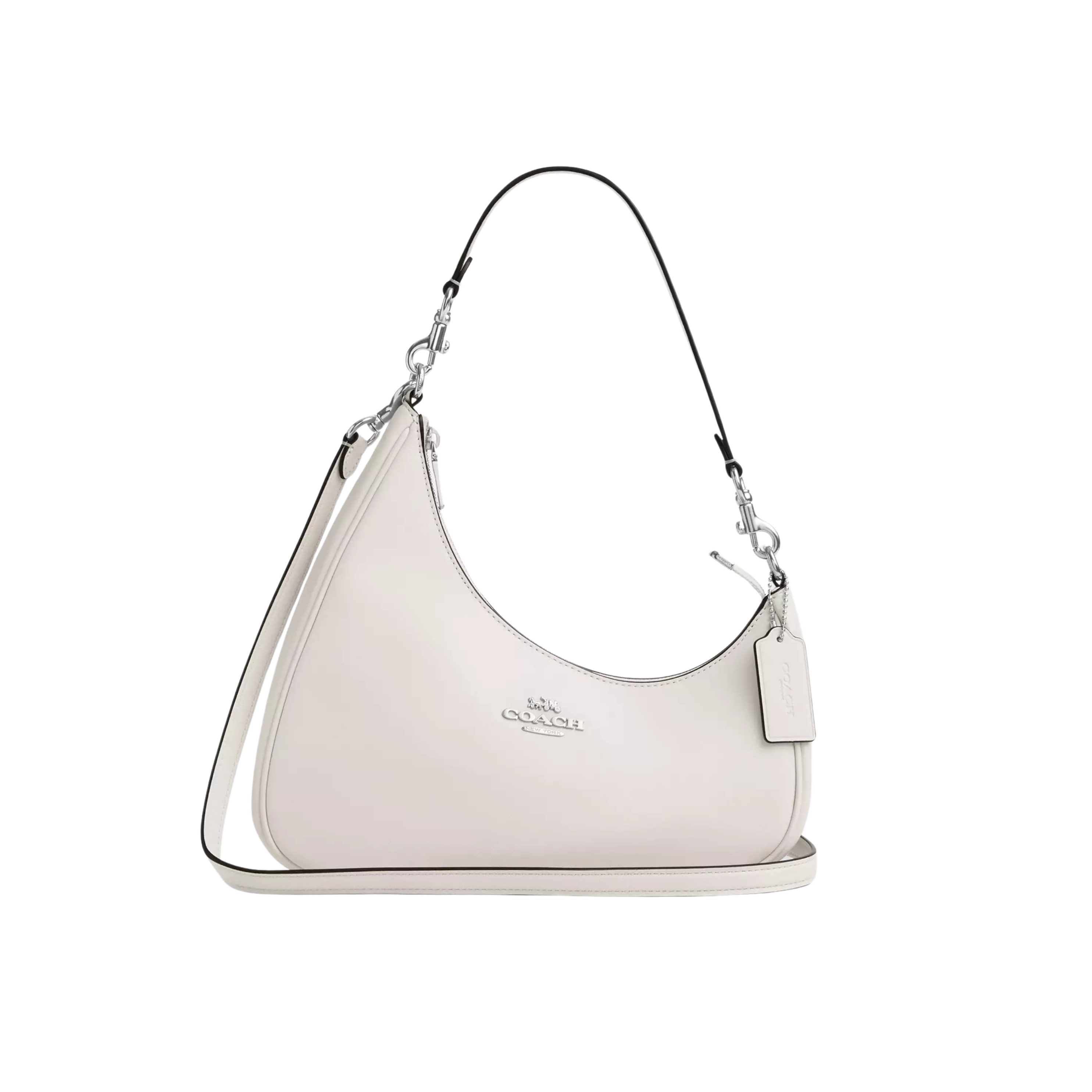 COACH Twisted Teri Shoulder Bag - Chalk