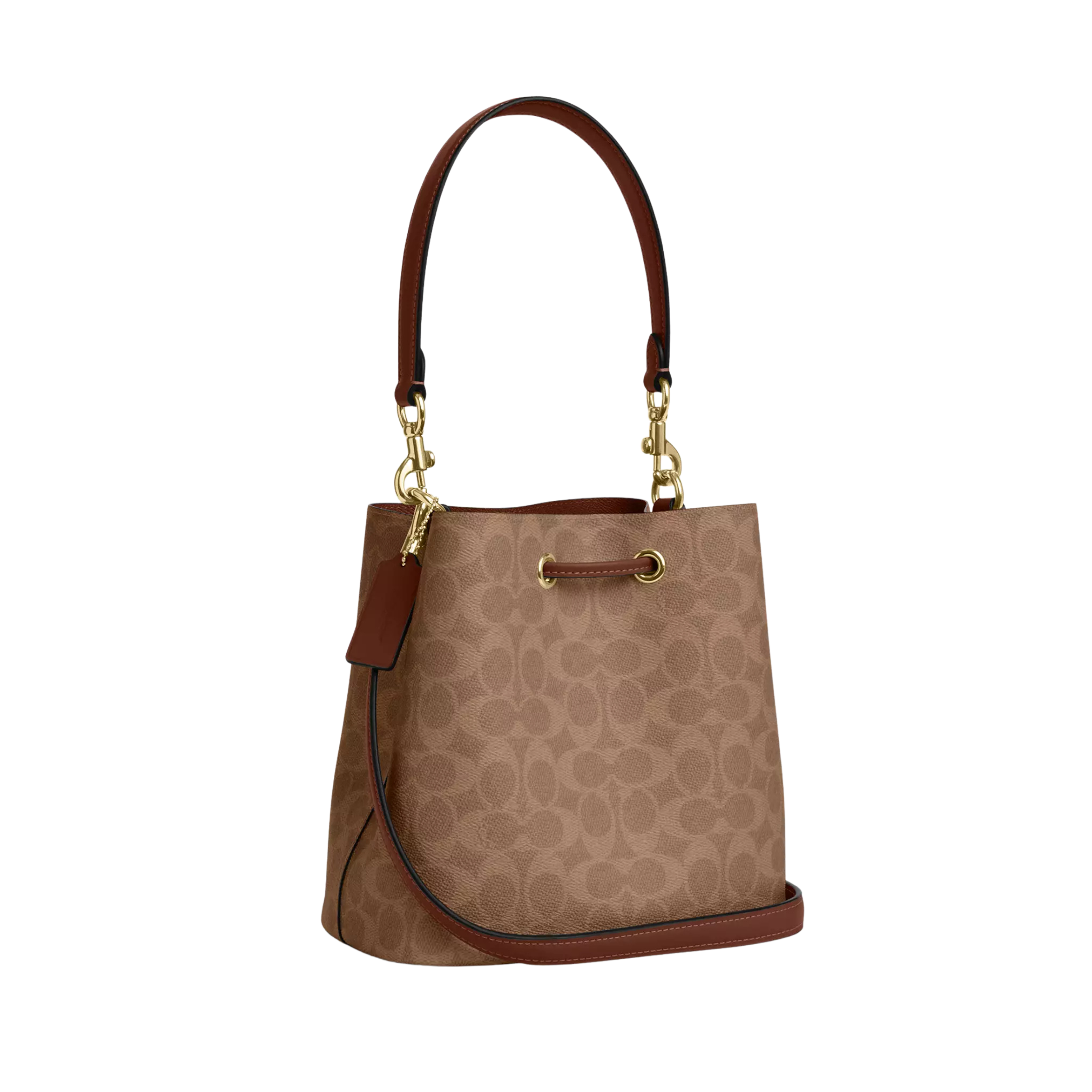 COACH Rowan Bucket Bag - Tan Brown