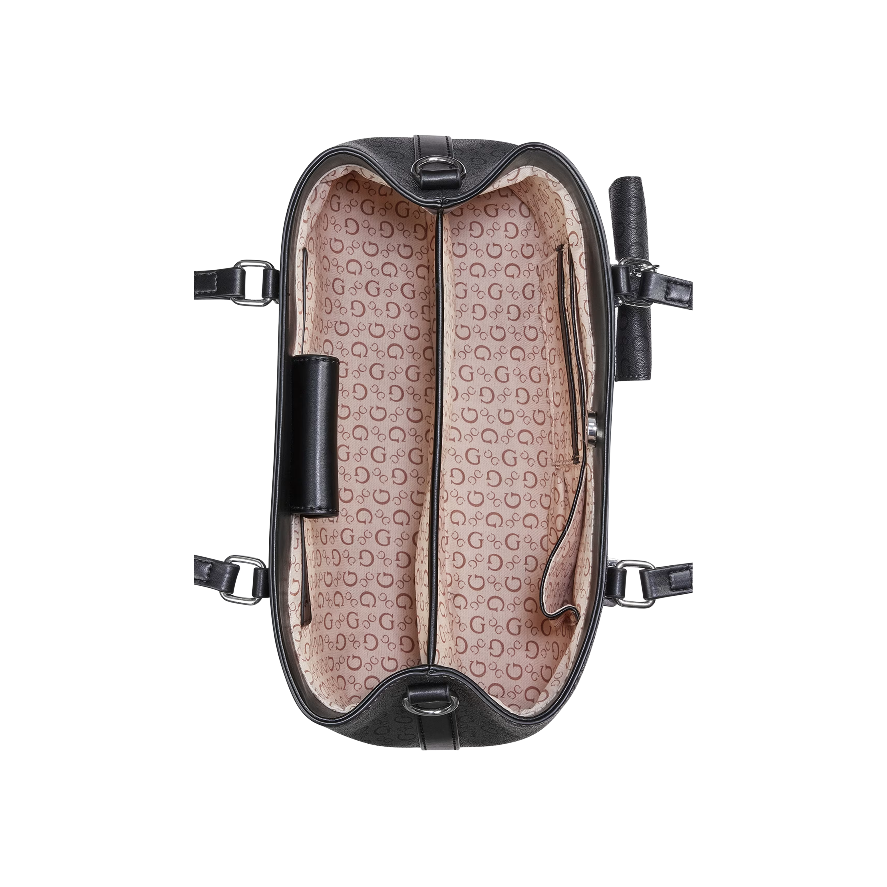 Guess Women Madwelle Logo Satchel - Black