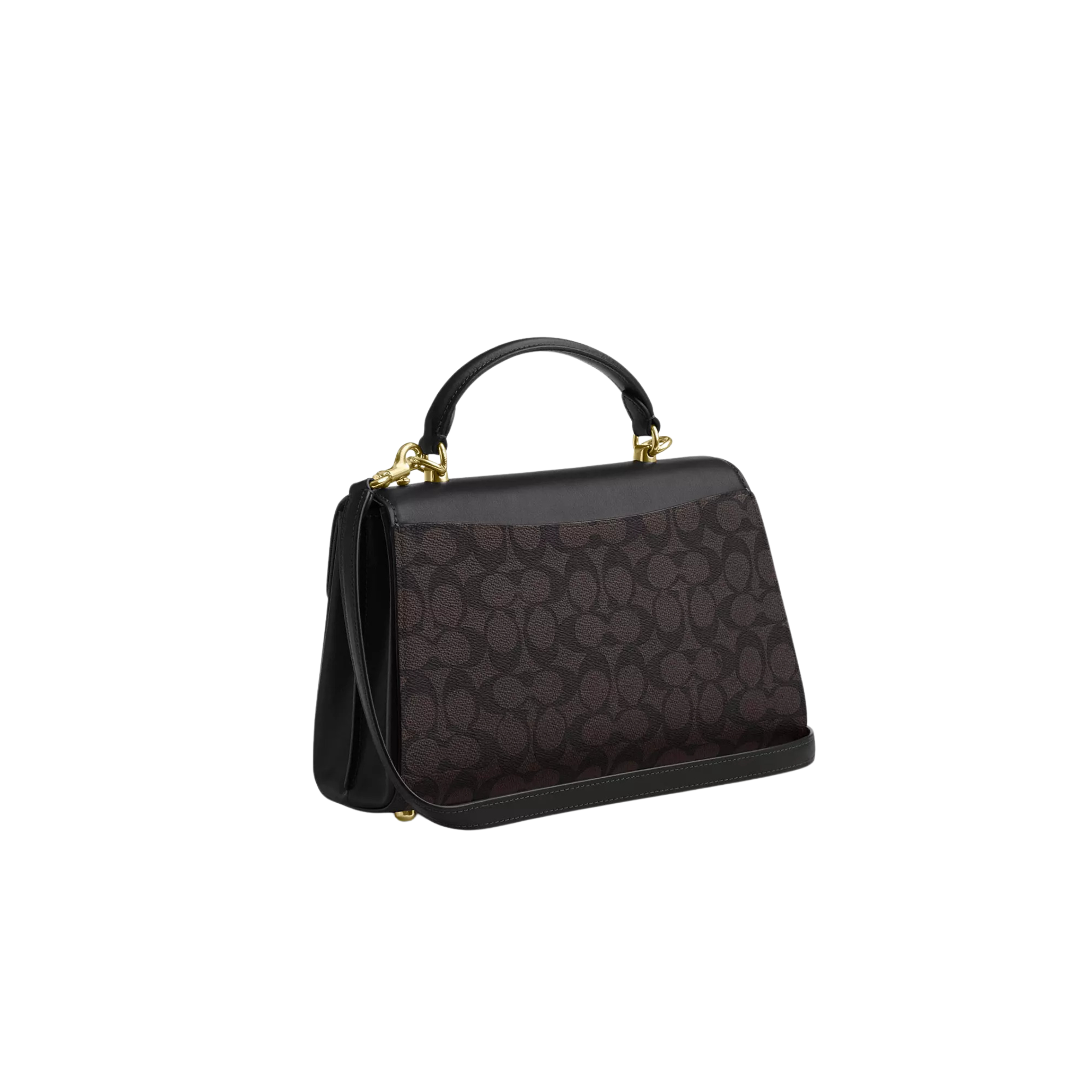COACH Eliza Top Handle Bag - Walnut Black