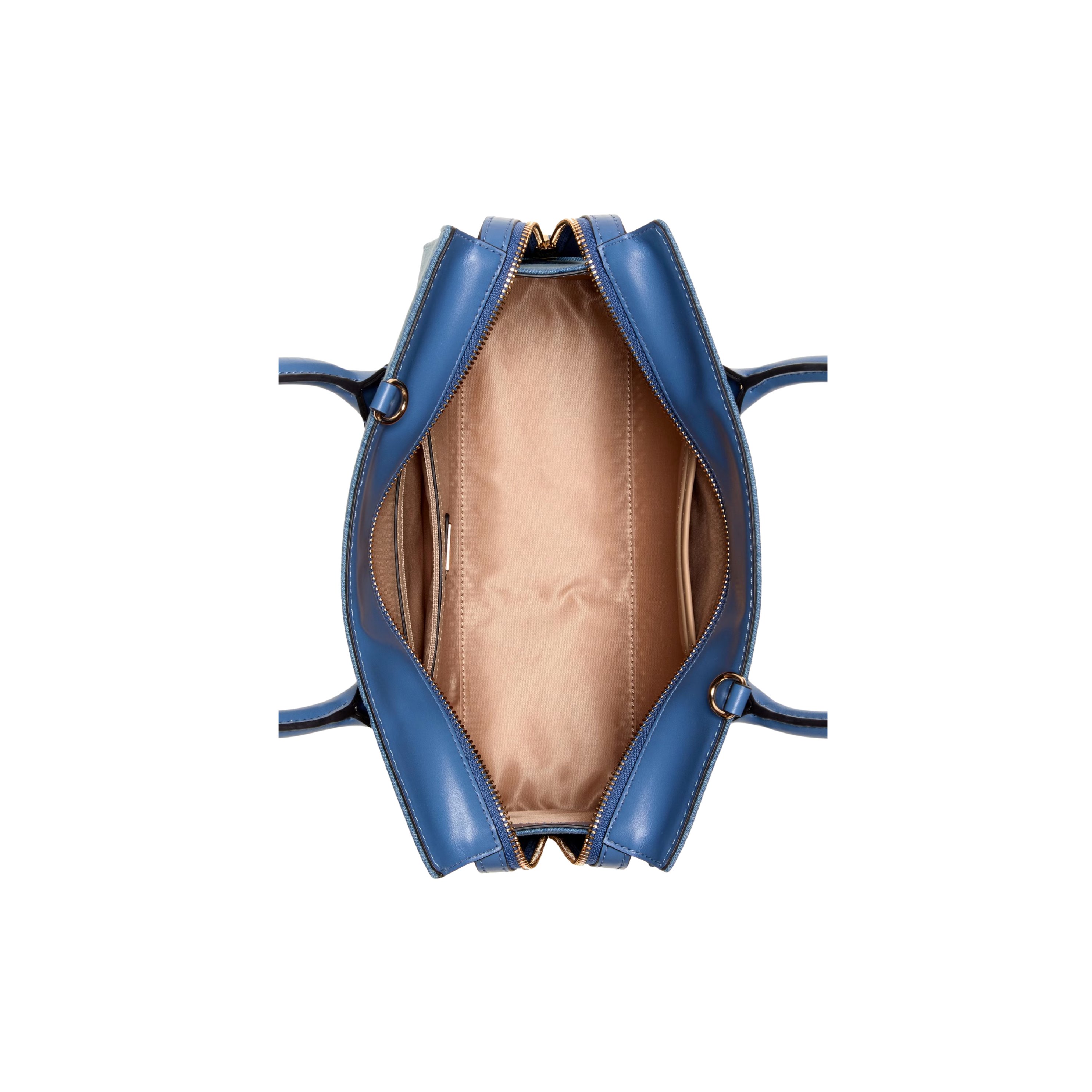 Guess Women Beryln Denim Large Satchel - Blue