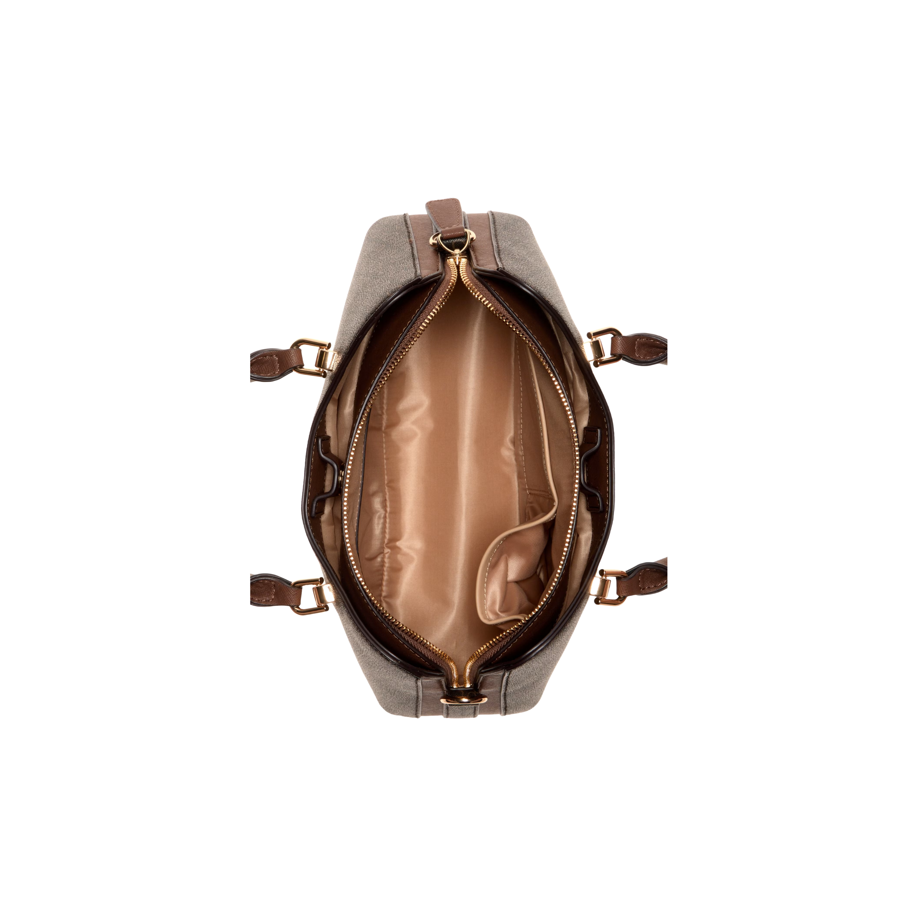 Guess Women Kiran Logo Satchel - Brown