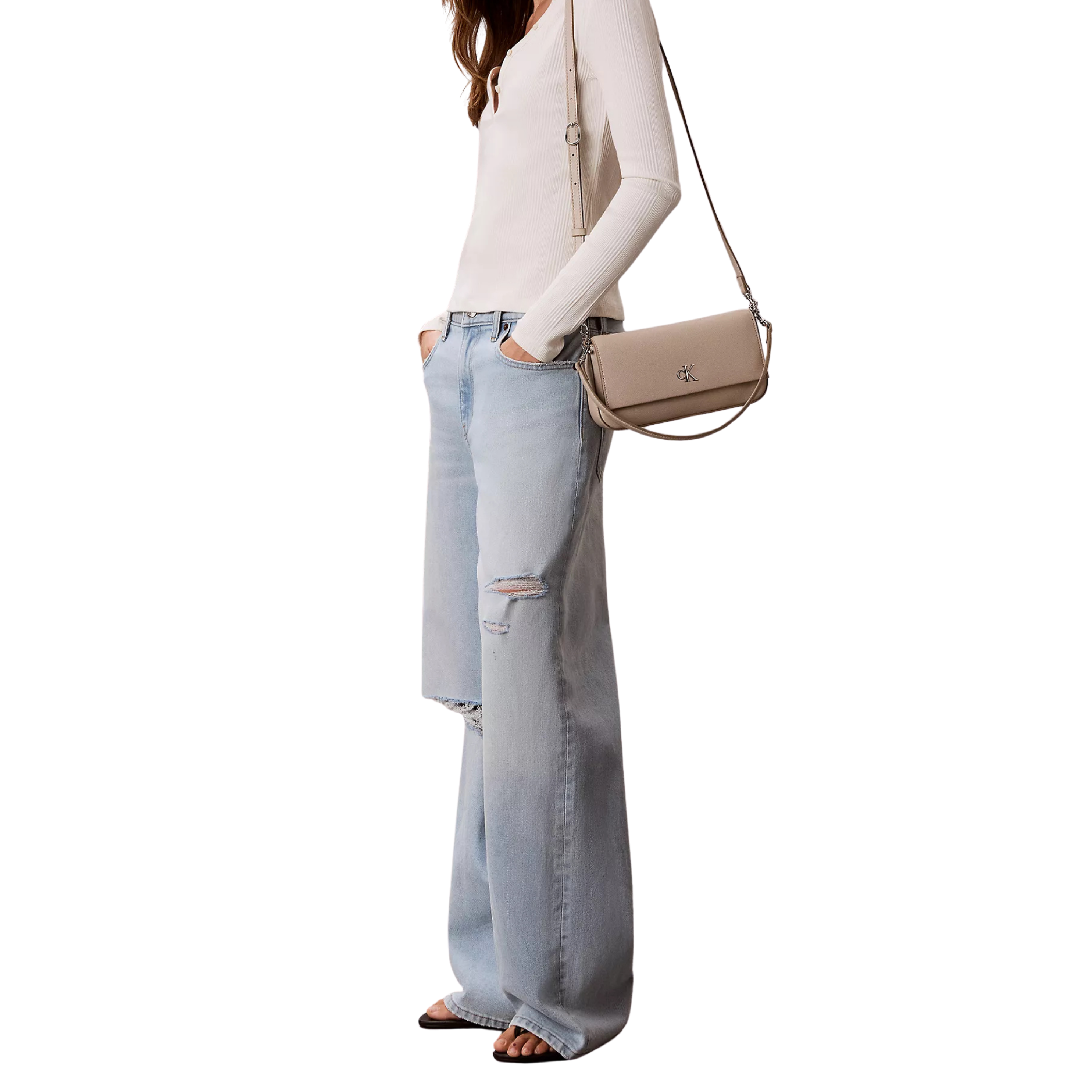 Calvin Klein Women Minimal Monogram Shoulder Bag - Chateau