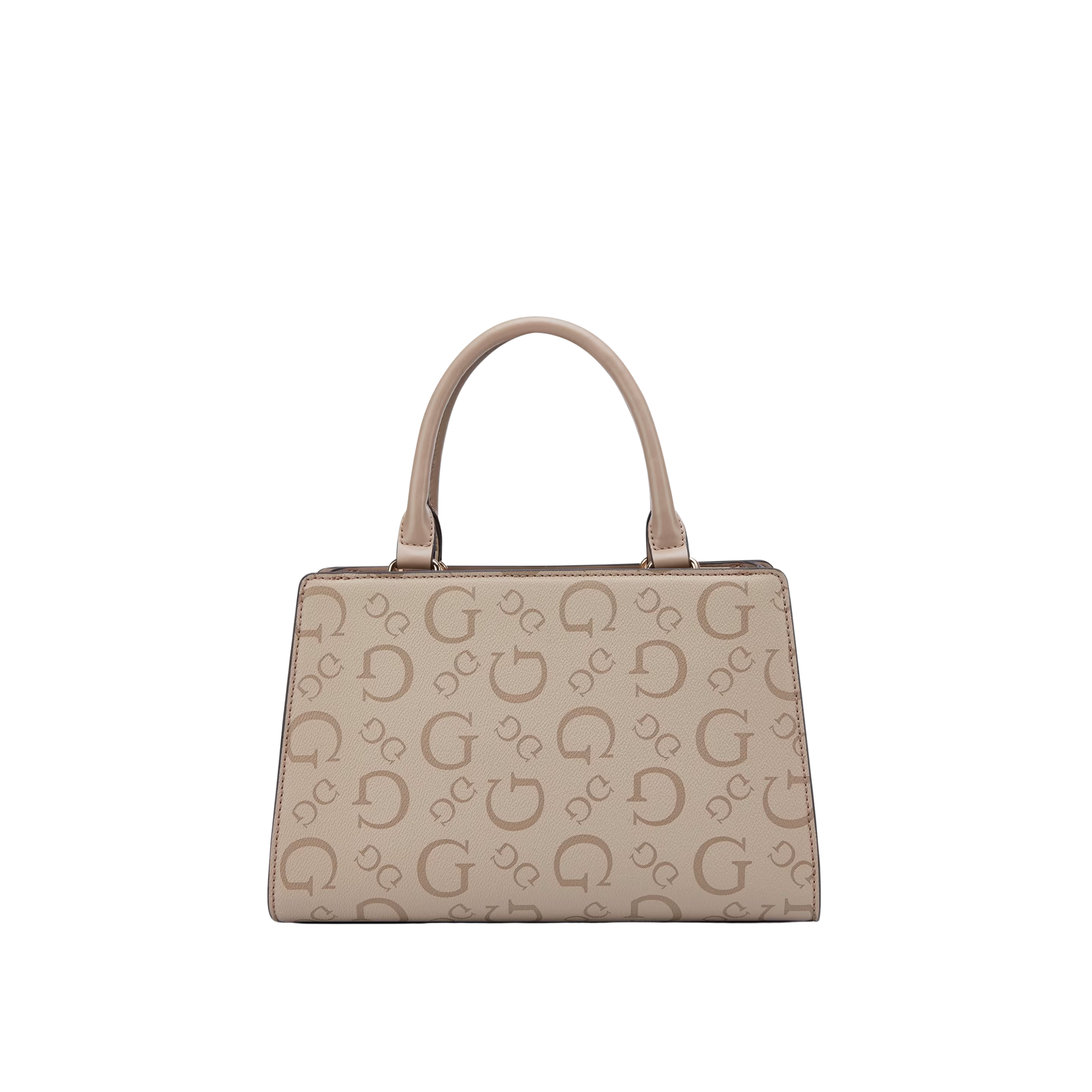 Guess Women Lacy Logo Satchel - Beige