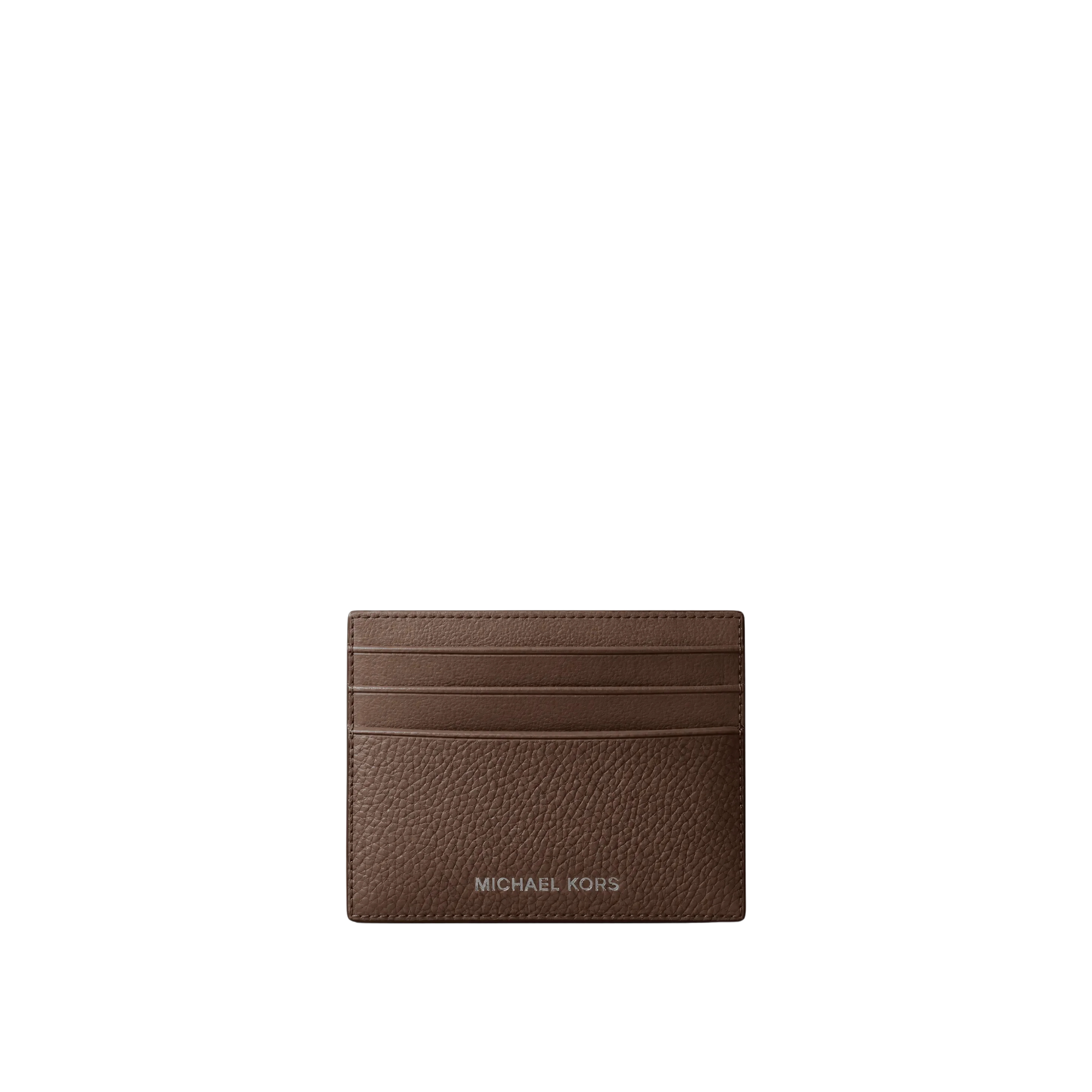 Michael Kors Men Cooper Pebbled Leather Card Case - Nutmeg