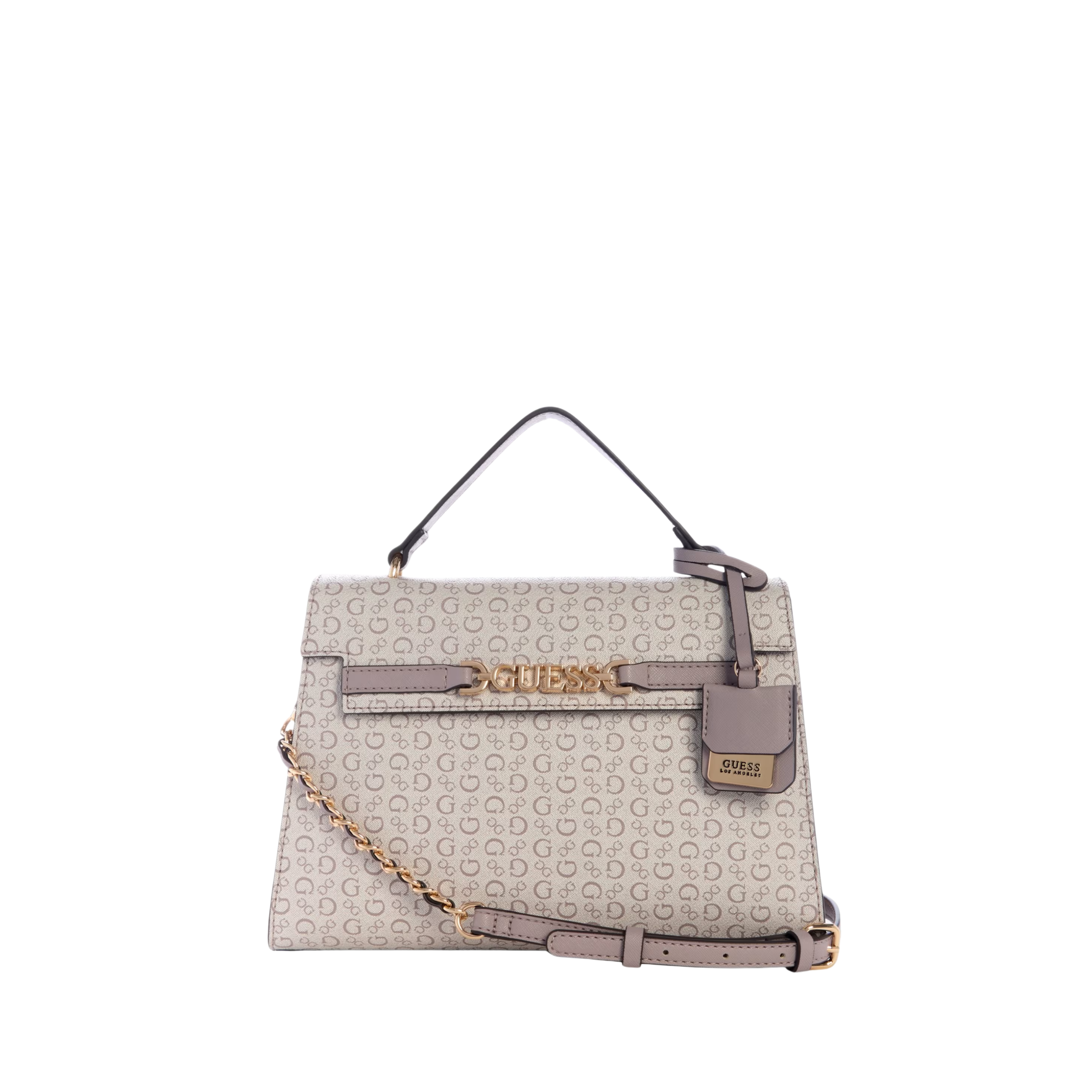 Guess Women Rhiannon Logo Top Handle Bag - Neutral