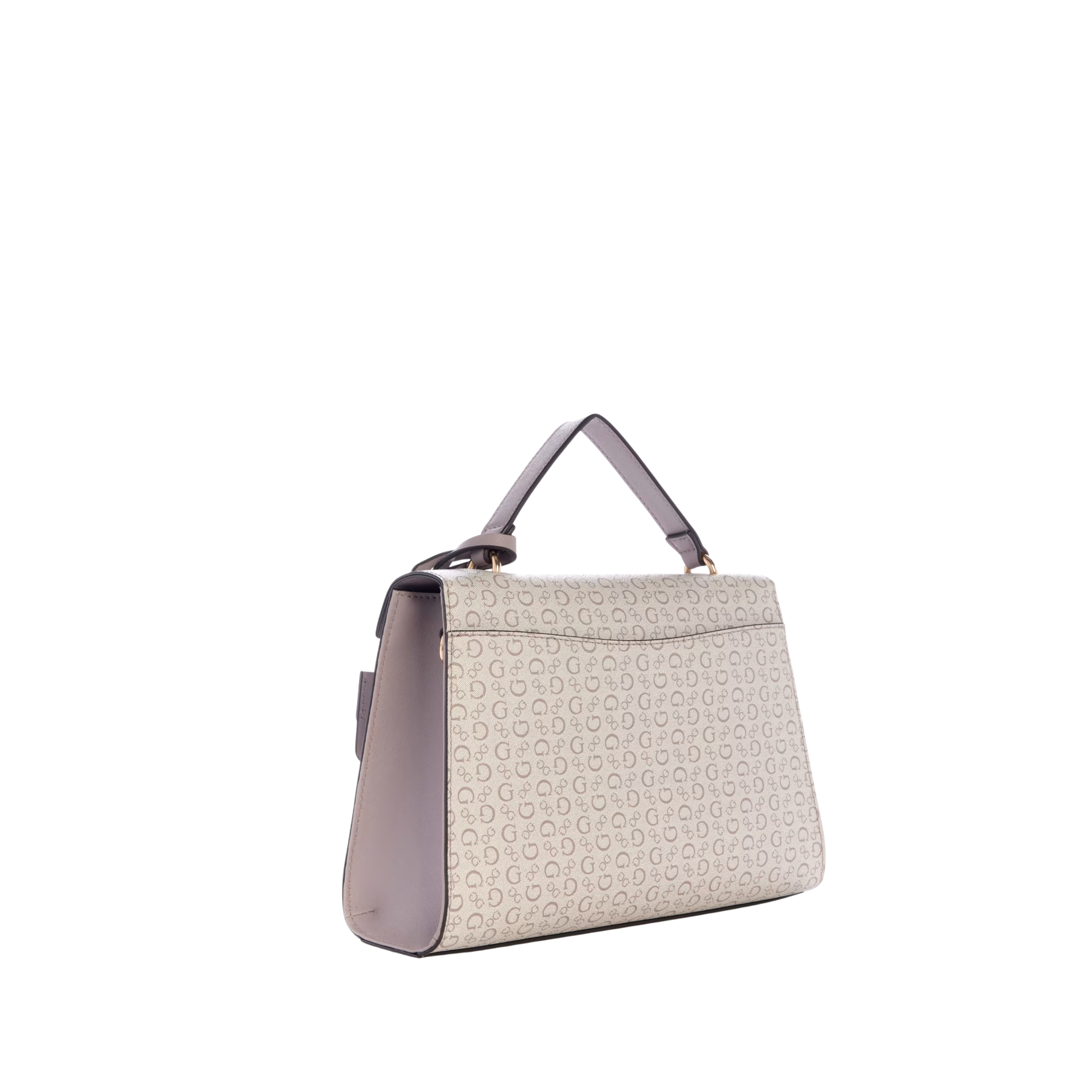 Guess Women Rhiannon Logo Top Handle Bag - Neutral