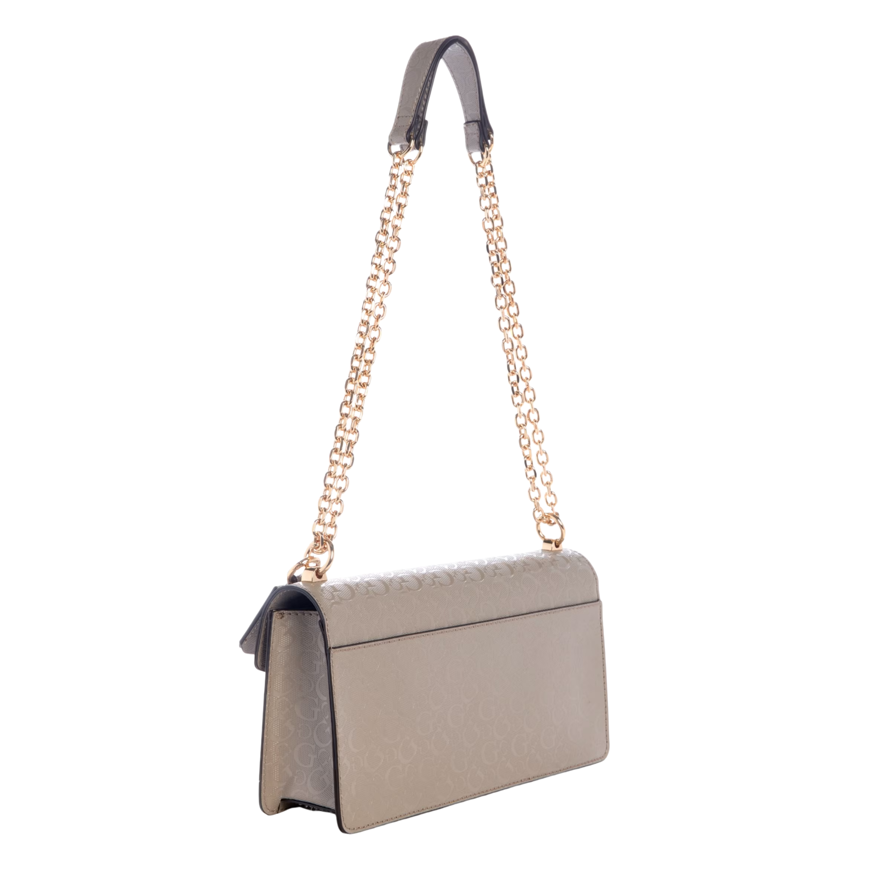 Guess Women Kiran Logo Shine Convertible Crossbody - Gray