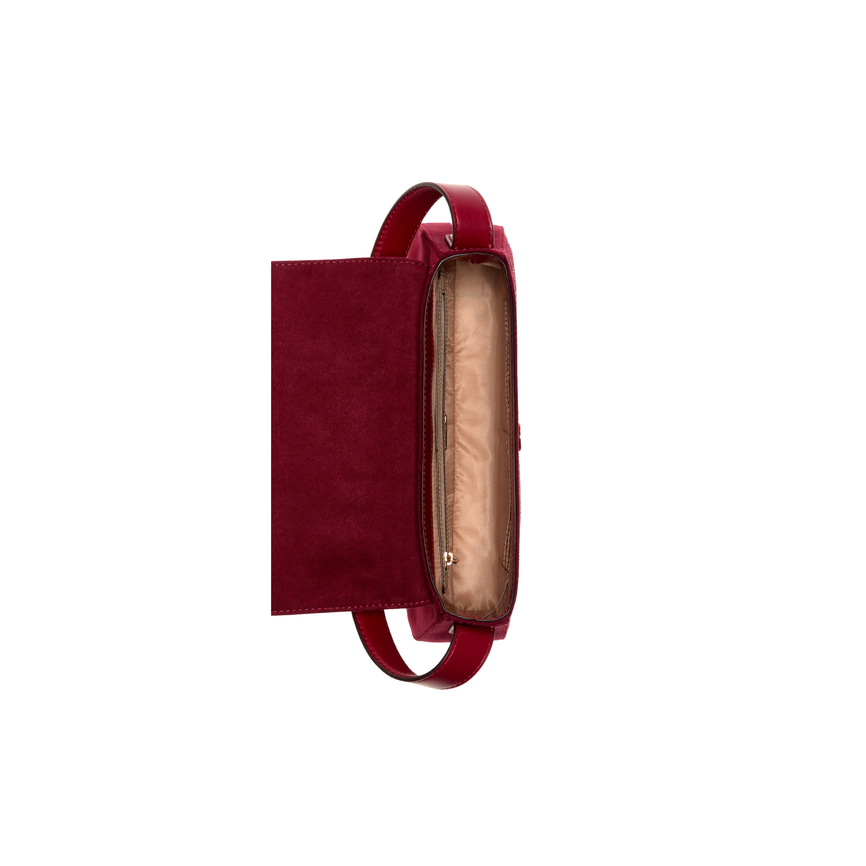 GUESS Women Avelina Rhinestone Logo Shoulder Bag - Red