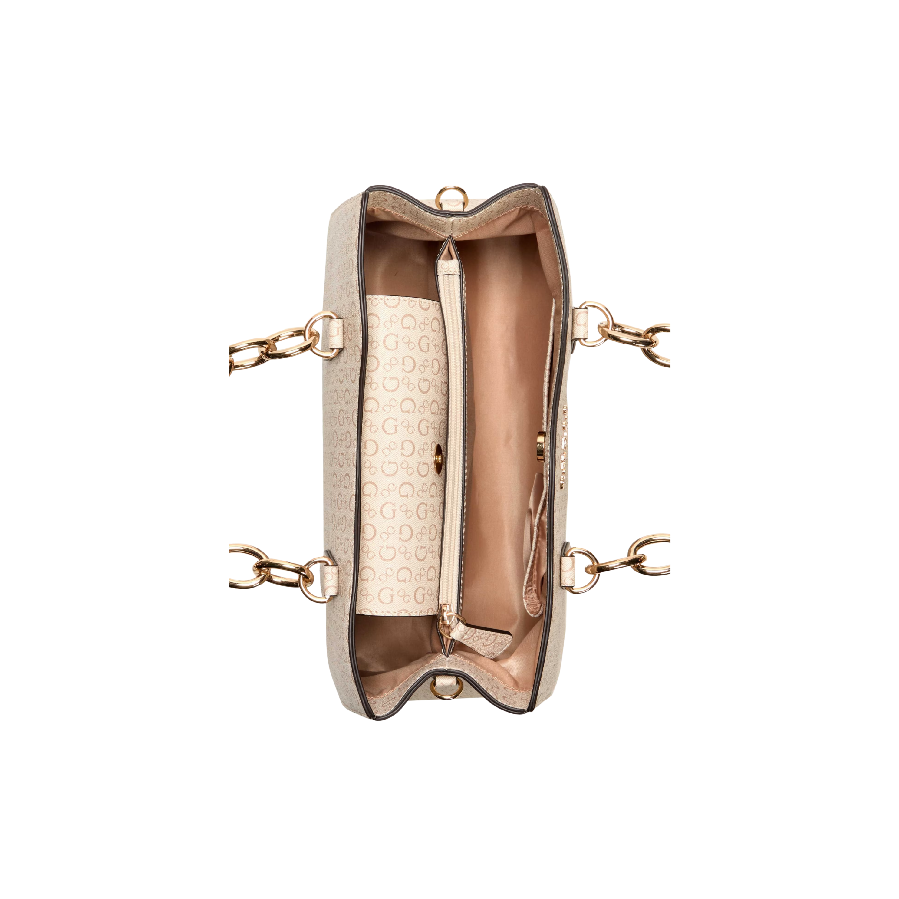 Guess Women Chiarra Logo Satchel - Brown