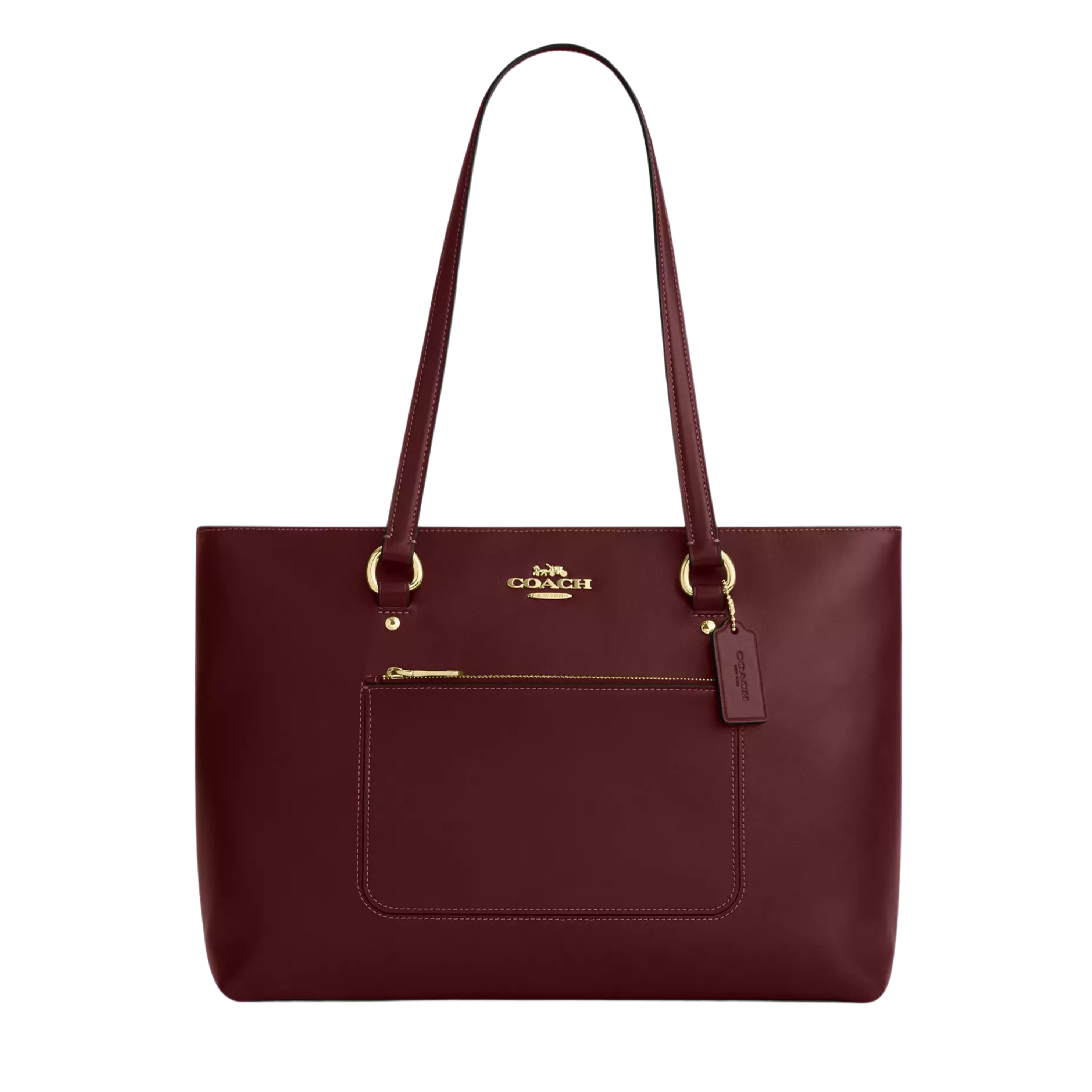 COACH Women Station Tote Bag - Gold Wine