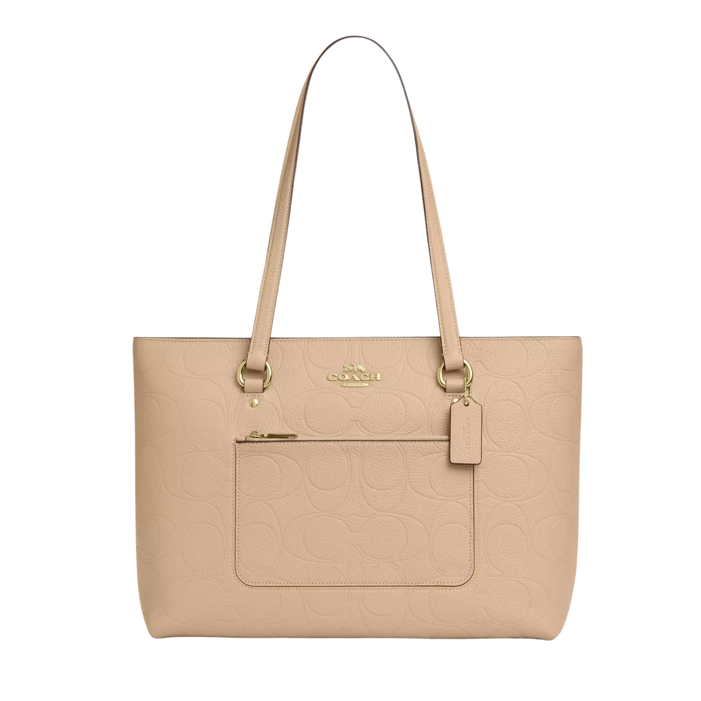 COACH Women Station Tote Bag - Gold Beige