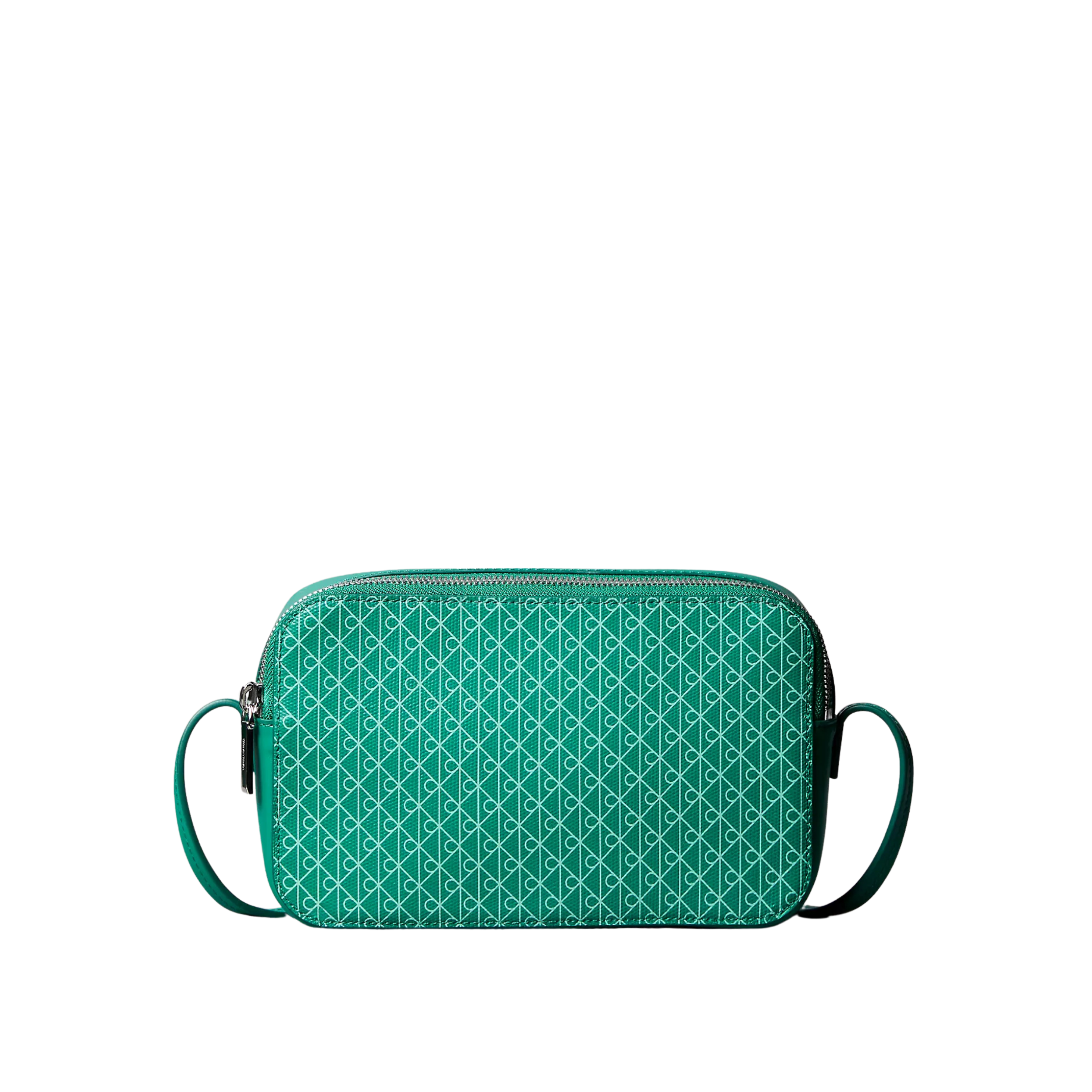 Calvin Klein Women Allover Emblem Logo Camera Bag - Enchanted Forest Aop