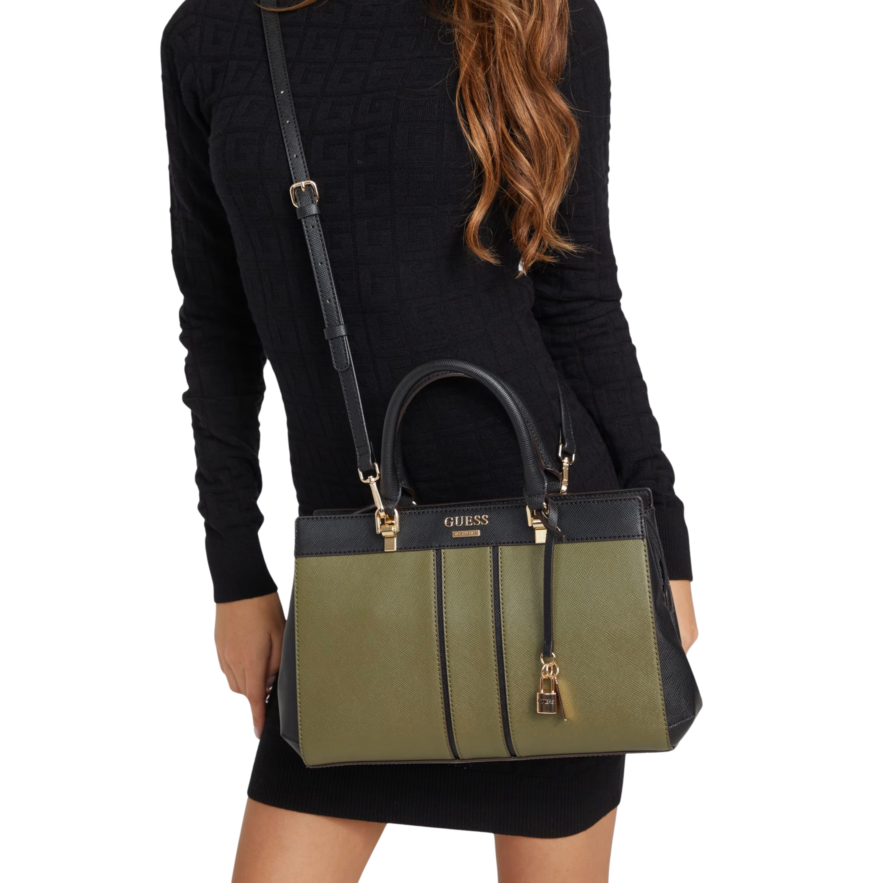 Guess Women Alesso Satchel - Green
