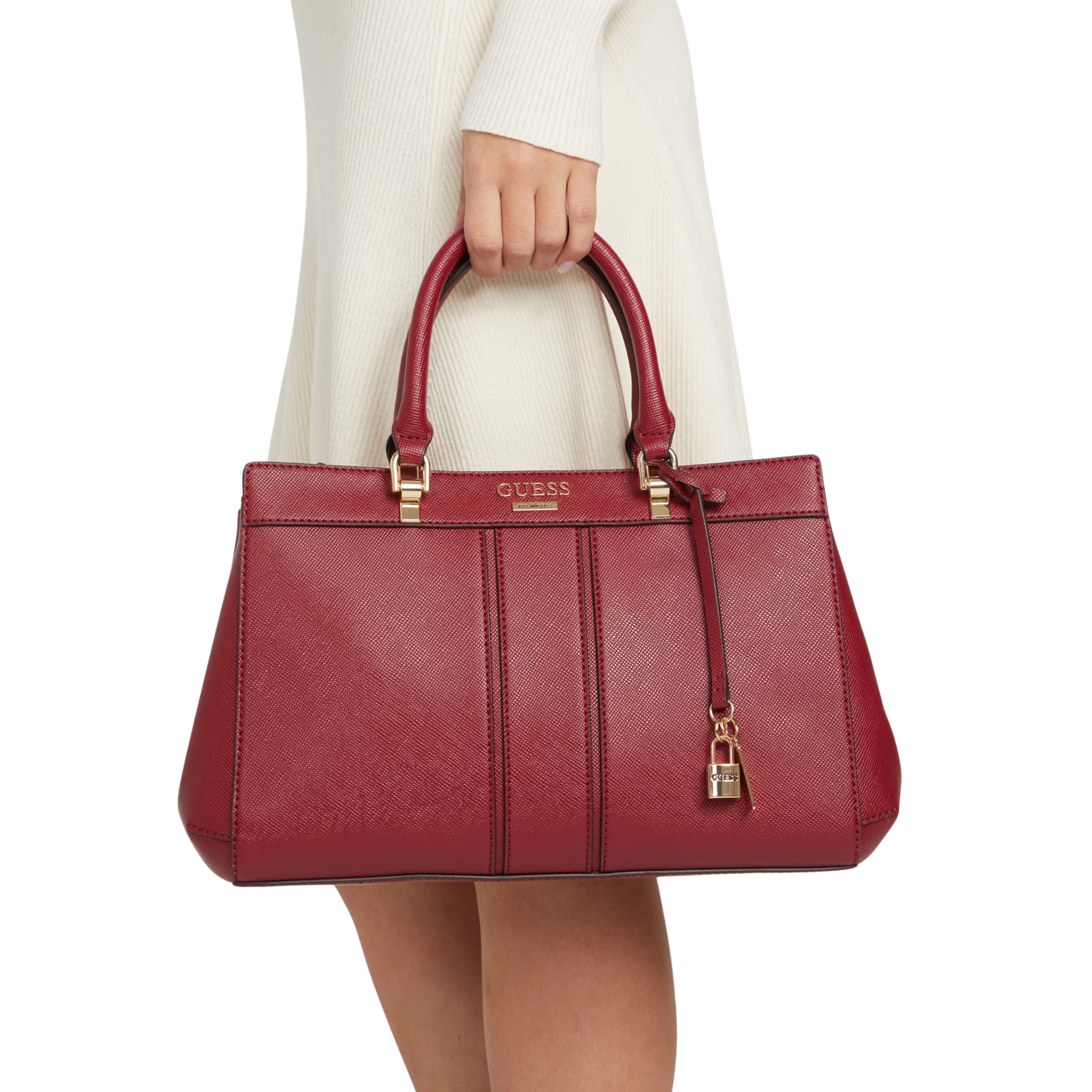 Guess Women Alesso Satchel - Red
