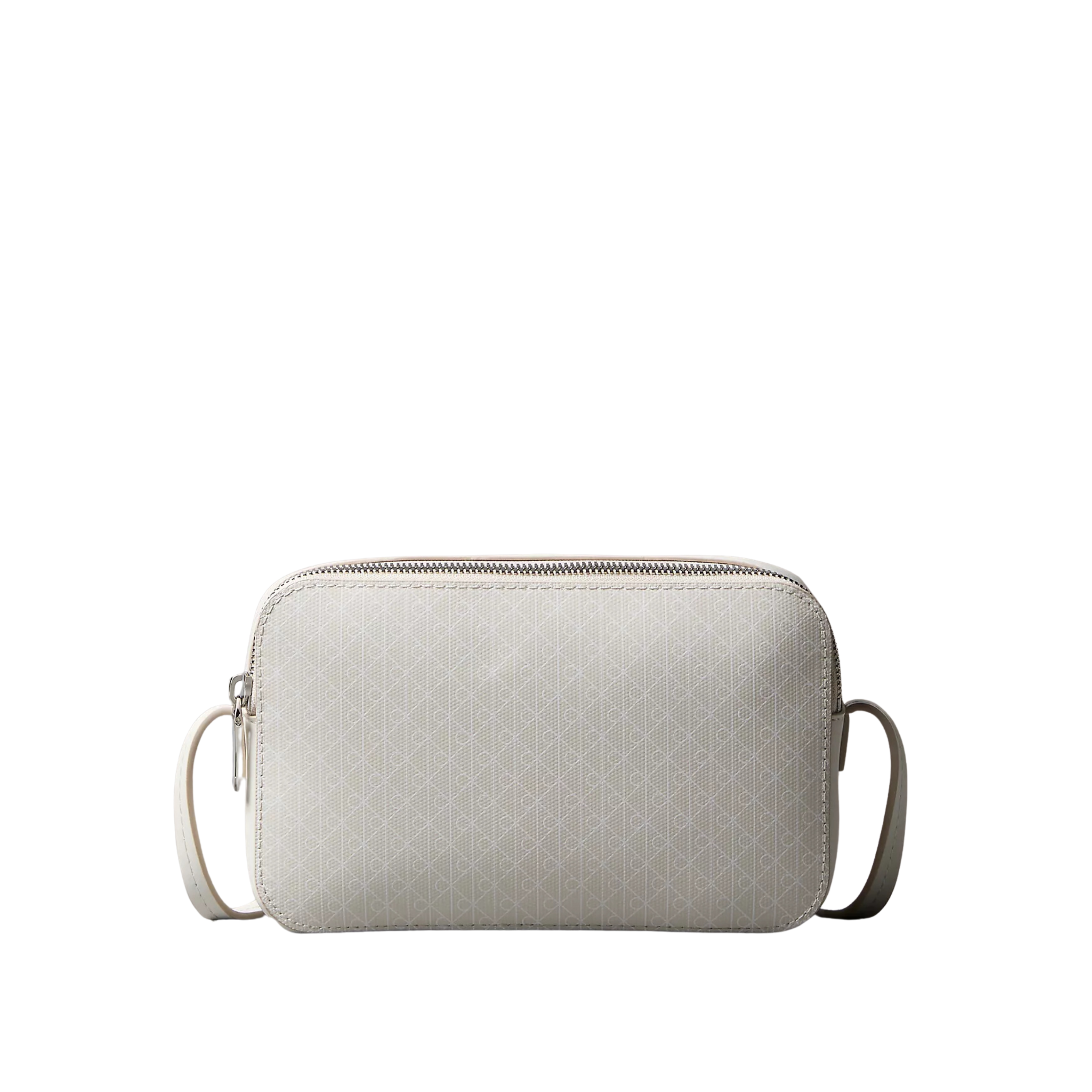 Calvin Klein Women Allover Emblem Logo Camera Bag - Lily White