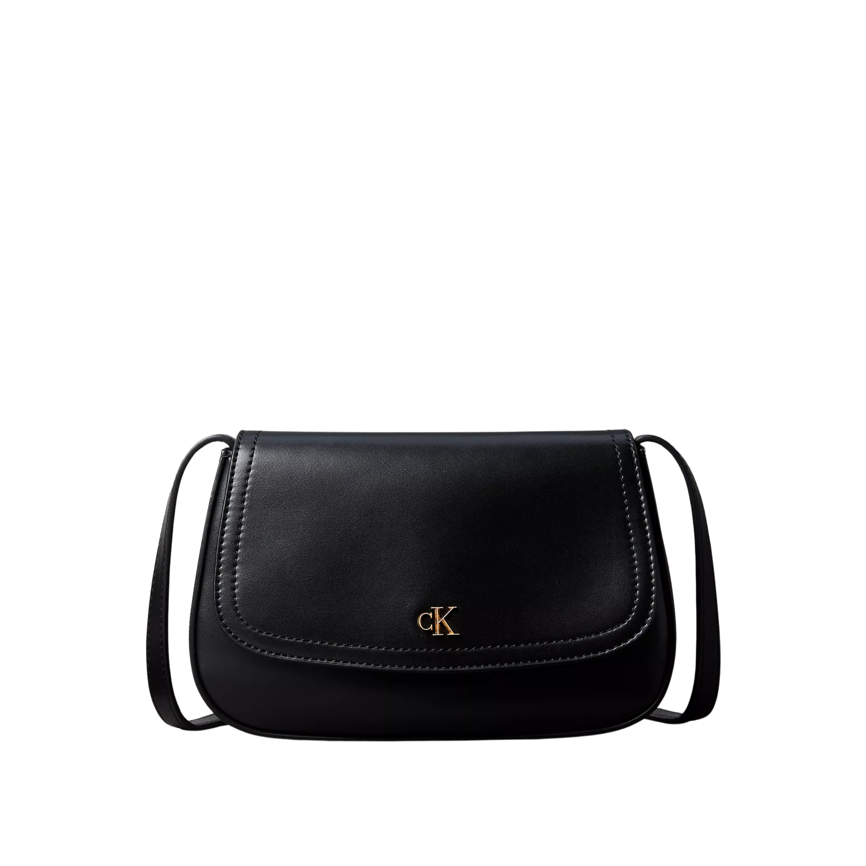 Calvin Klein Women Monogram Flap Camera Bag - Black