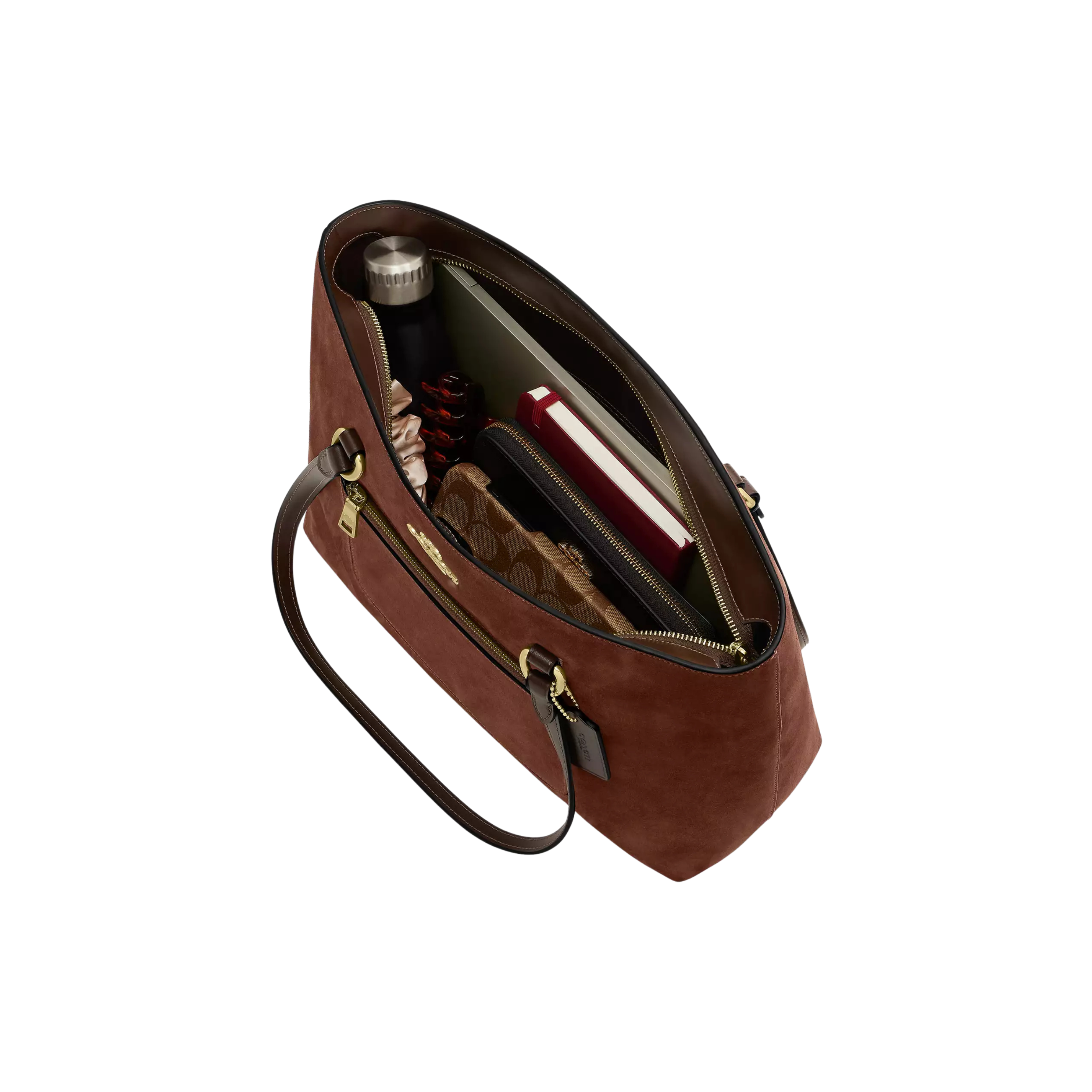 COACH Women Station Tote Bag - Suede Gold