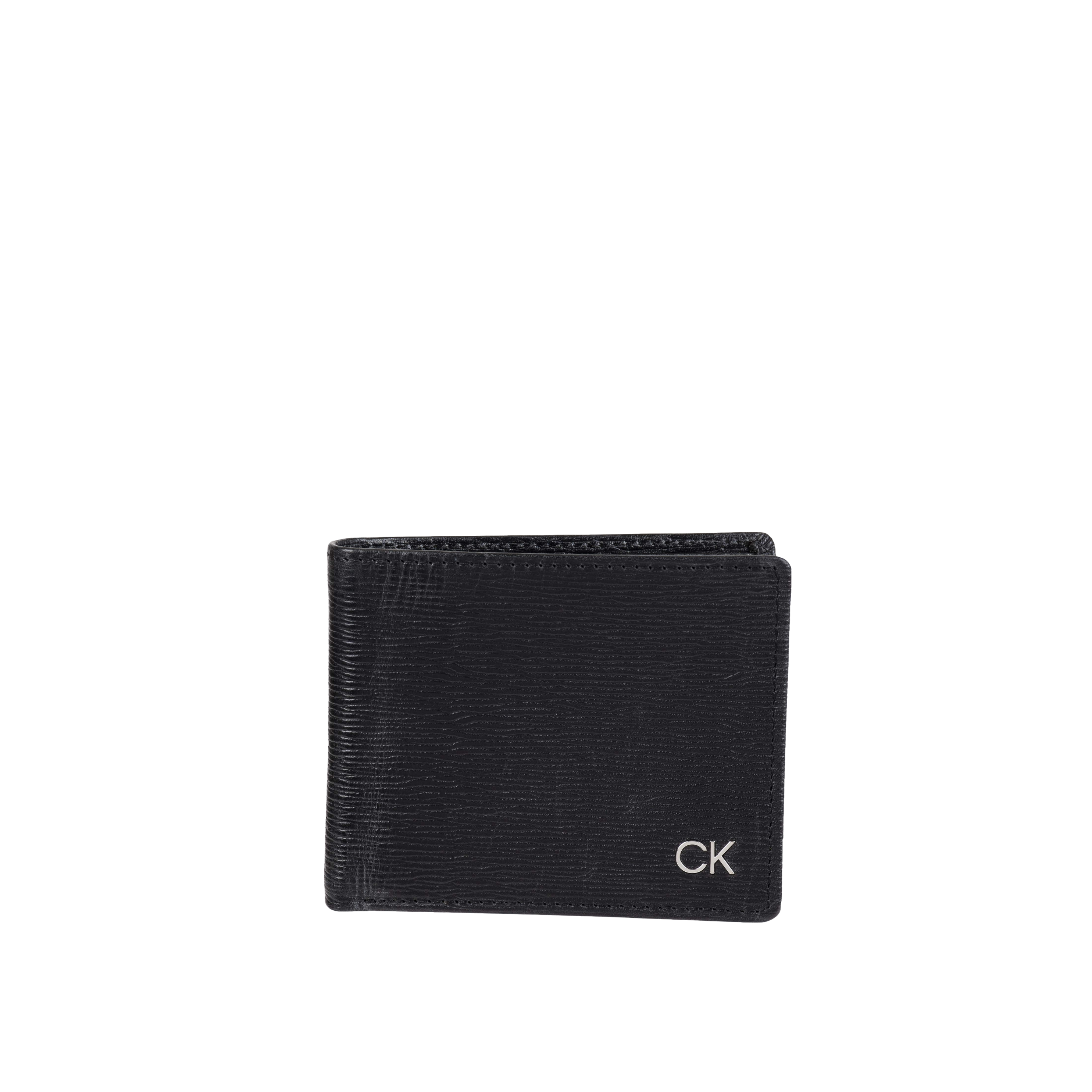 Calvin Klein Men RFID Leather Minimalist Bifold Wallet - Black