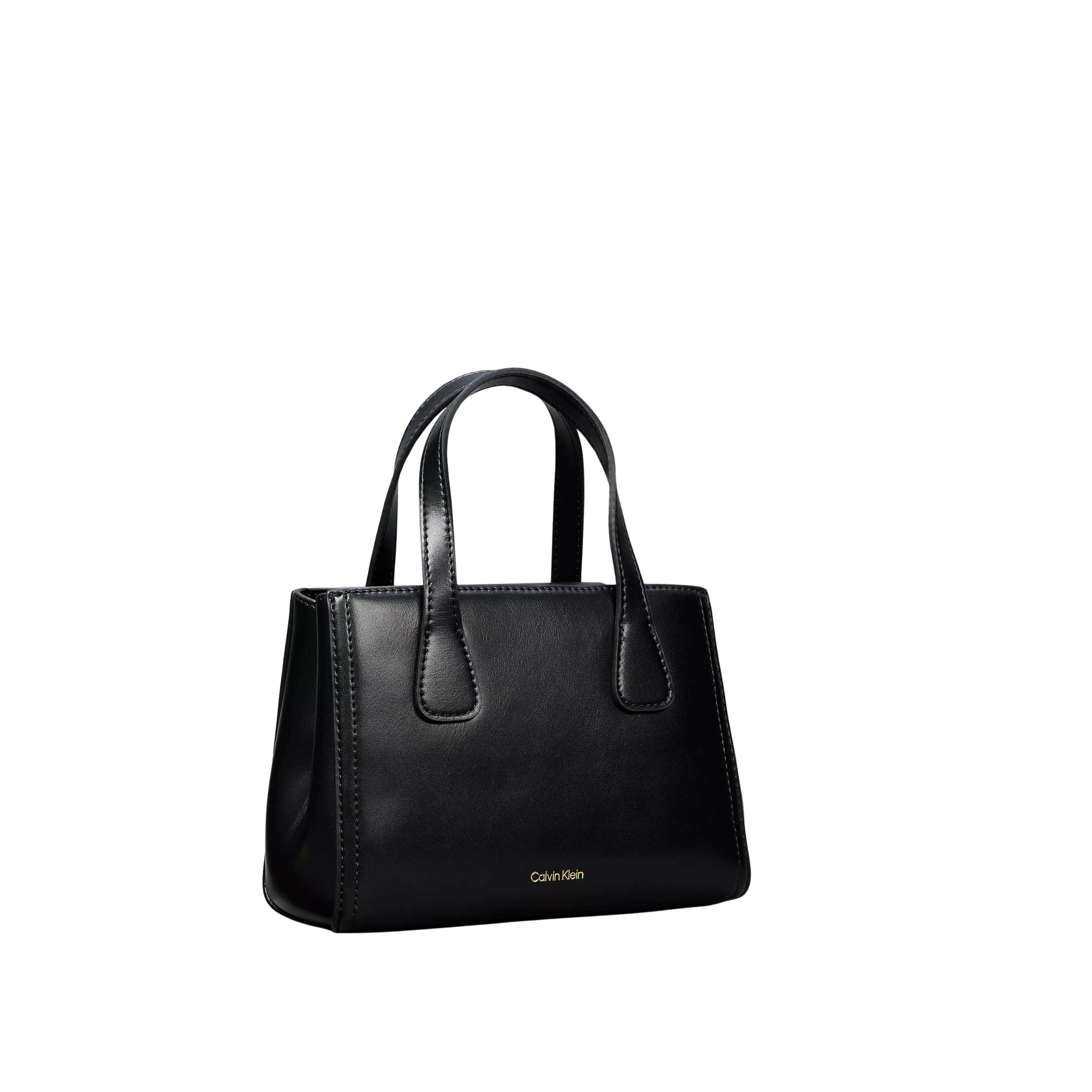 Calvin Klein Women Monogram Mini Tote Crossbody Bag - Black