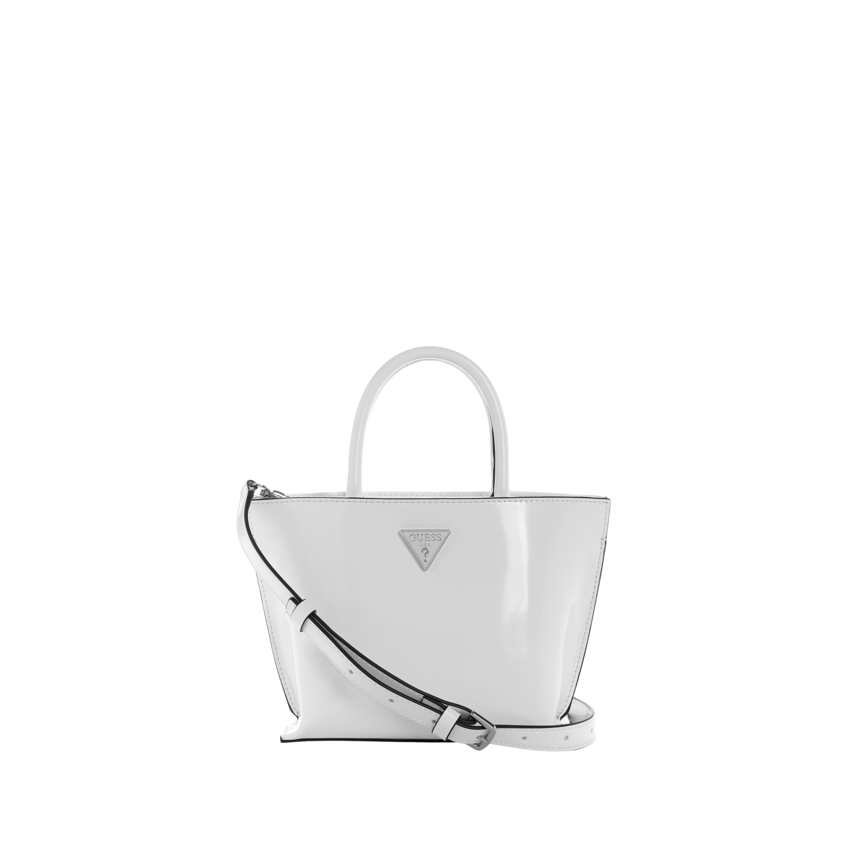 Guess Women Arnela Pleather Mini Tote - White Multi