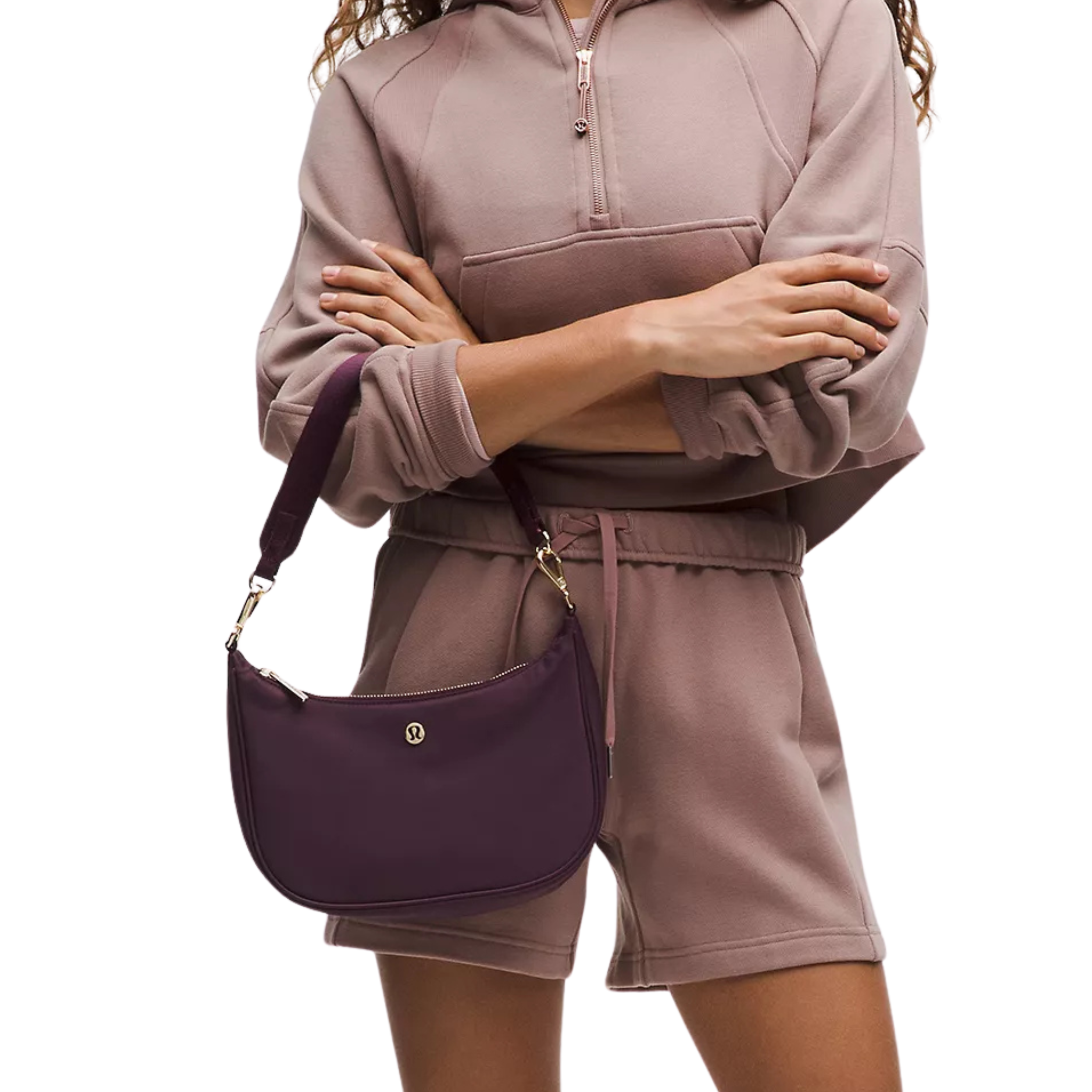 Lululemon City Essentials Small Shoulder Bag 3L - Black Plum