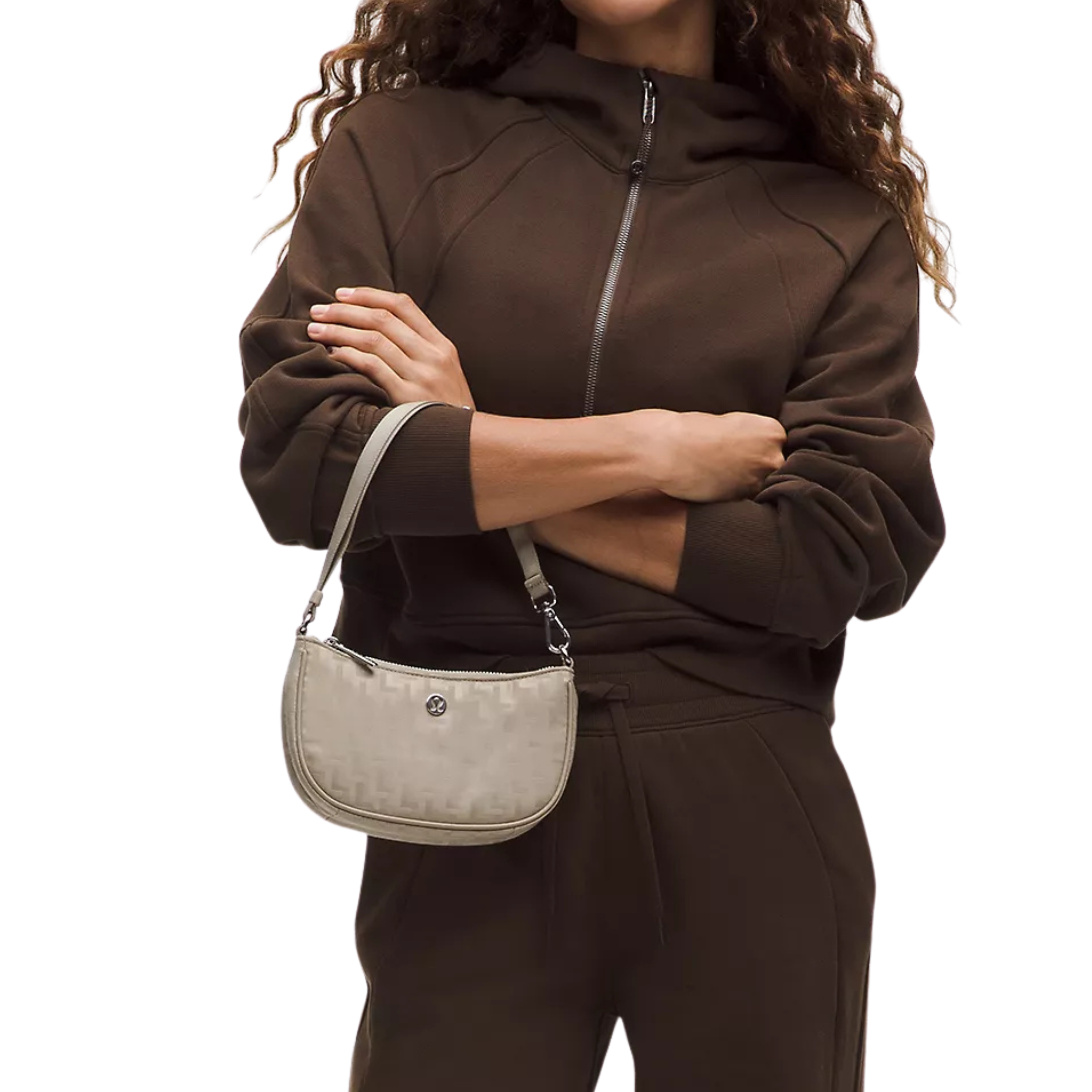 Lululemon City Essentials Mini Shoulder Bag 1L - Jacquard Sheer Oak