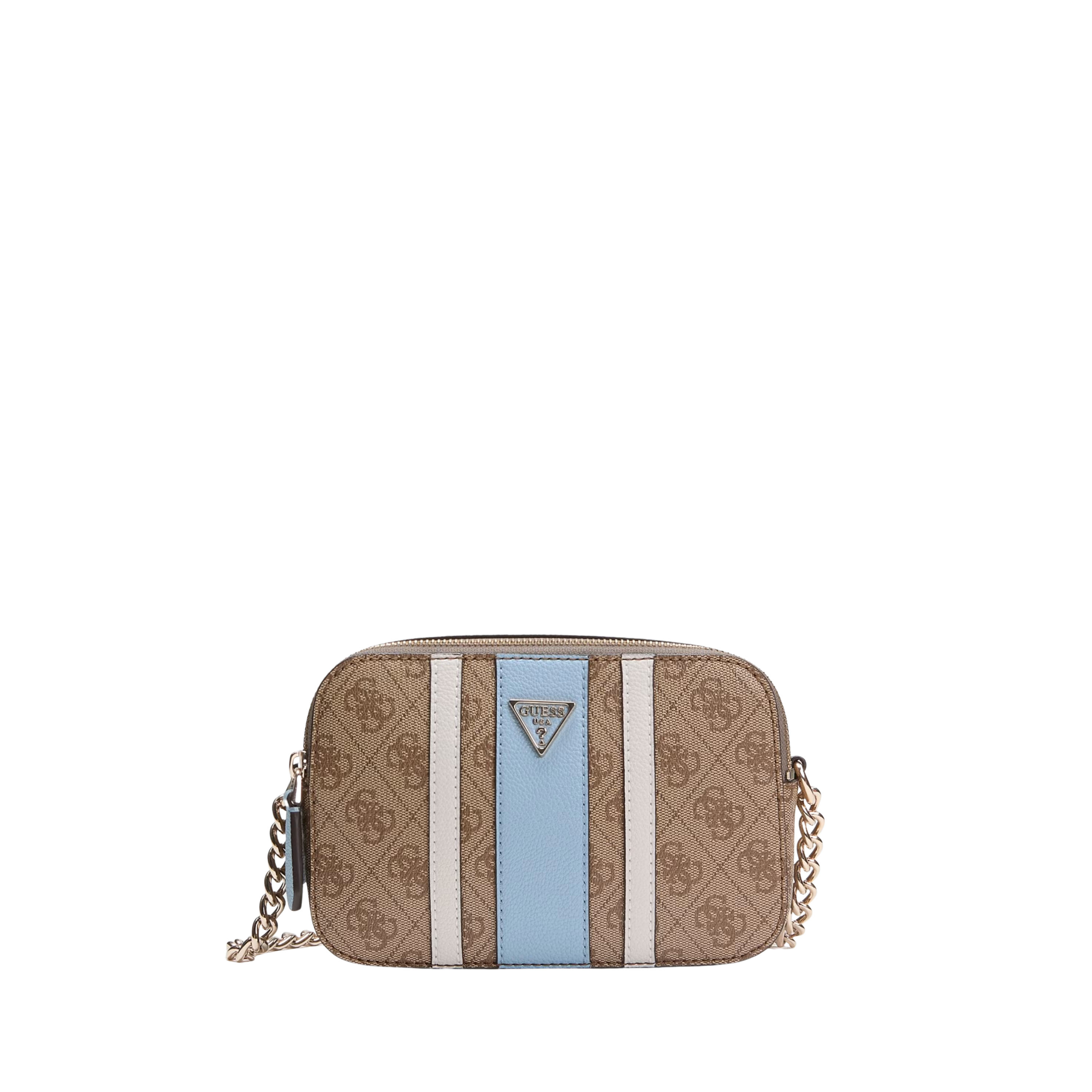 Guess Women Noelle Camera Crossbody Bag - Brown Multi