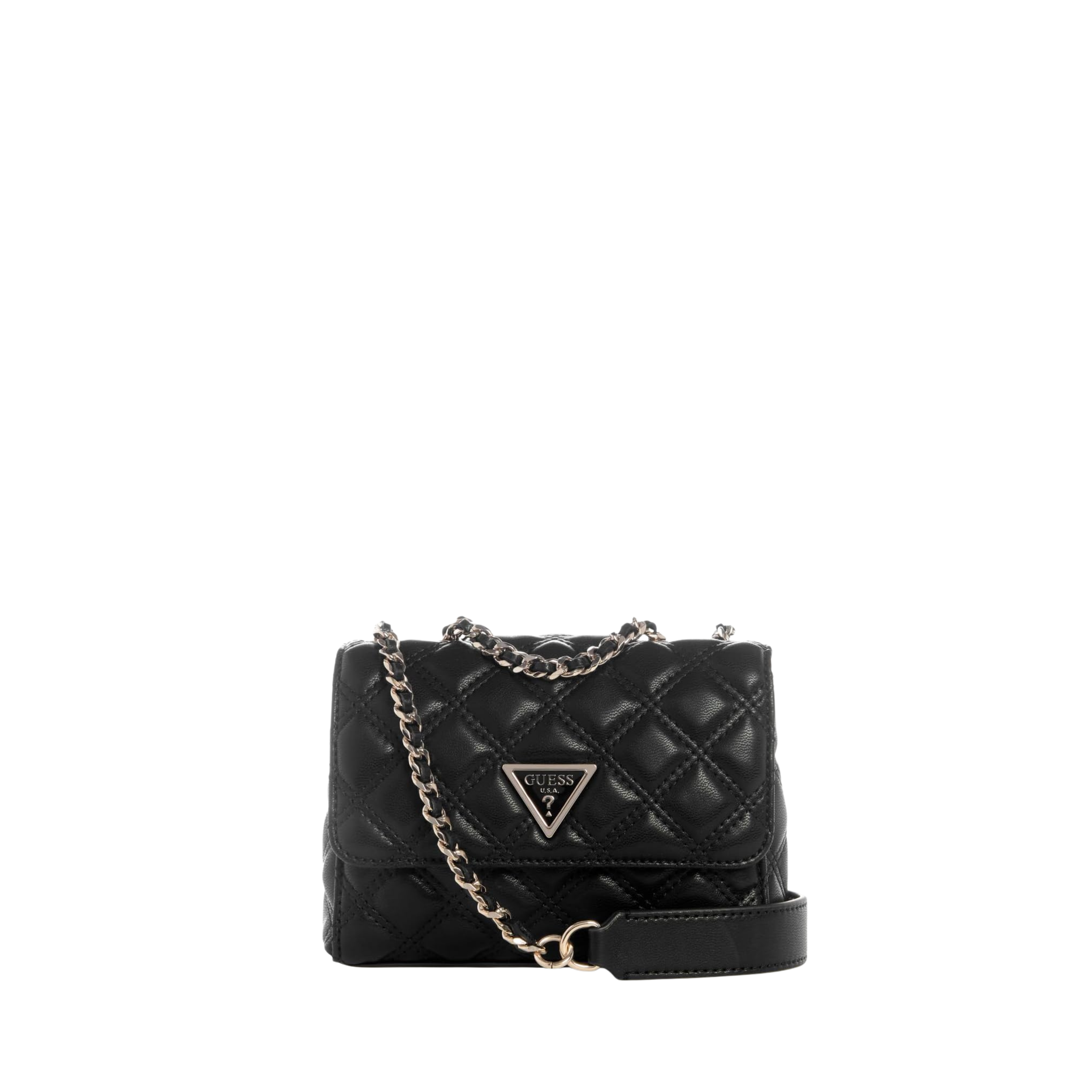 Guess Women Giully Quilted Mini Crossbody - Black