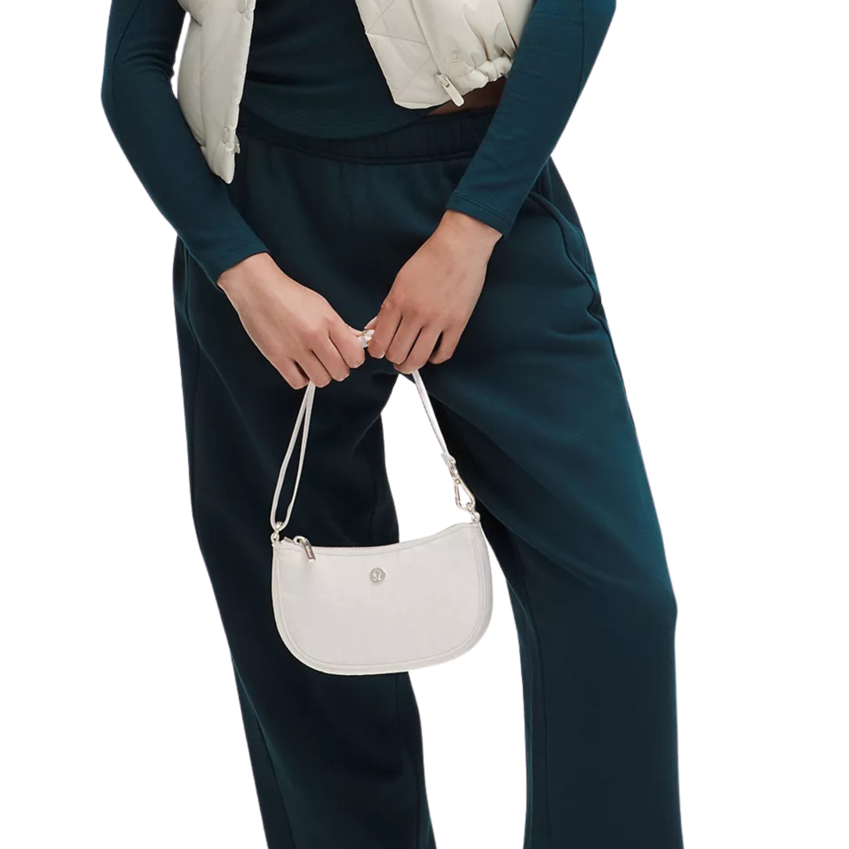 Lululemon City Essentials Mini Shoulder Bag 1L - Jacquard Light Ivory