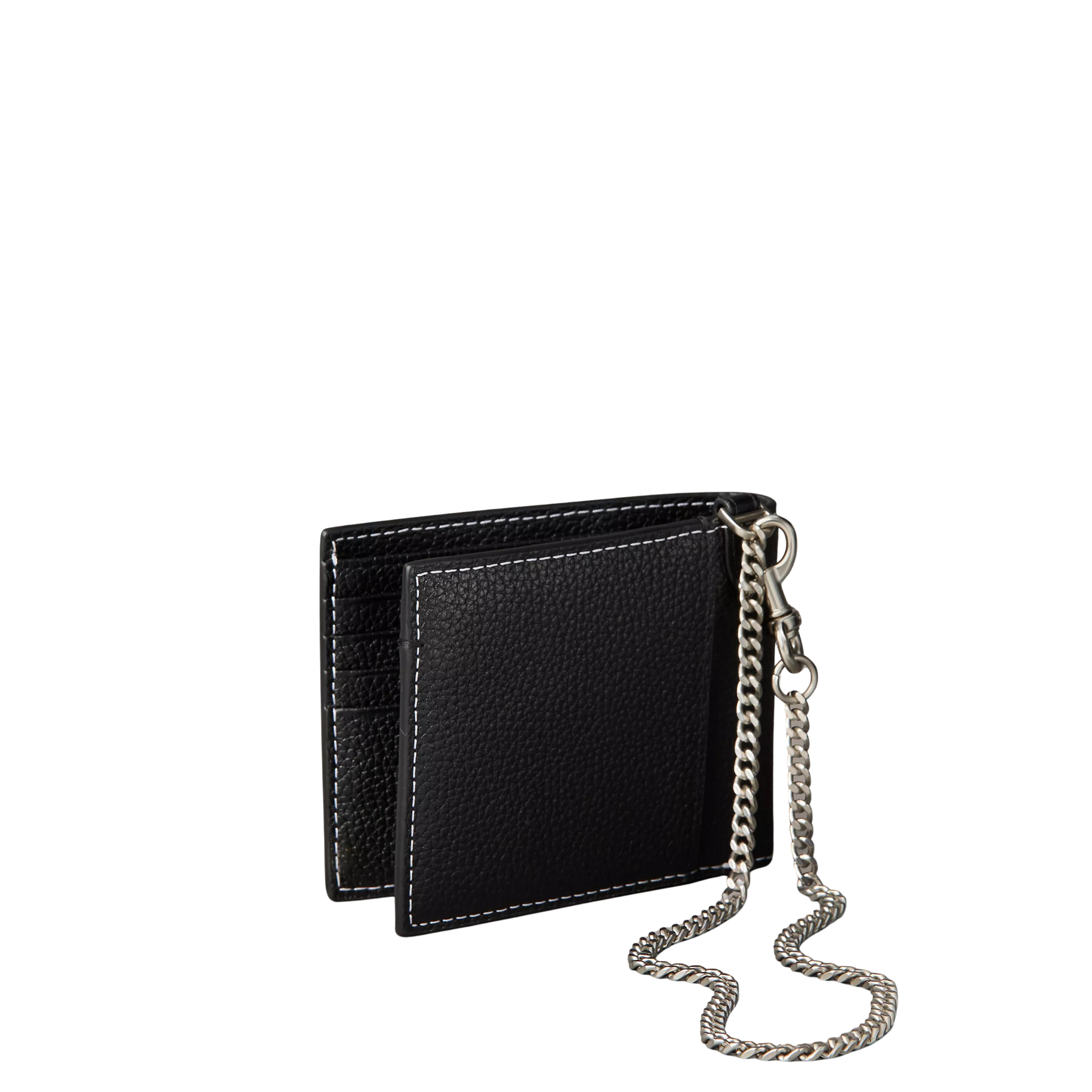 Calvin Klein Men Bold Pebble Chain Wallet - Black