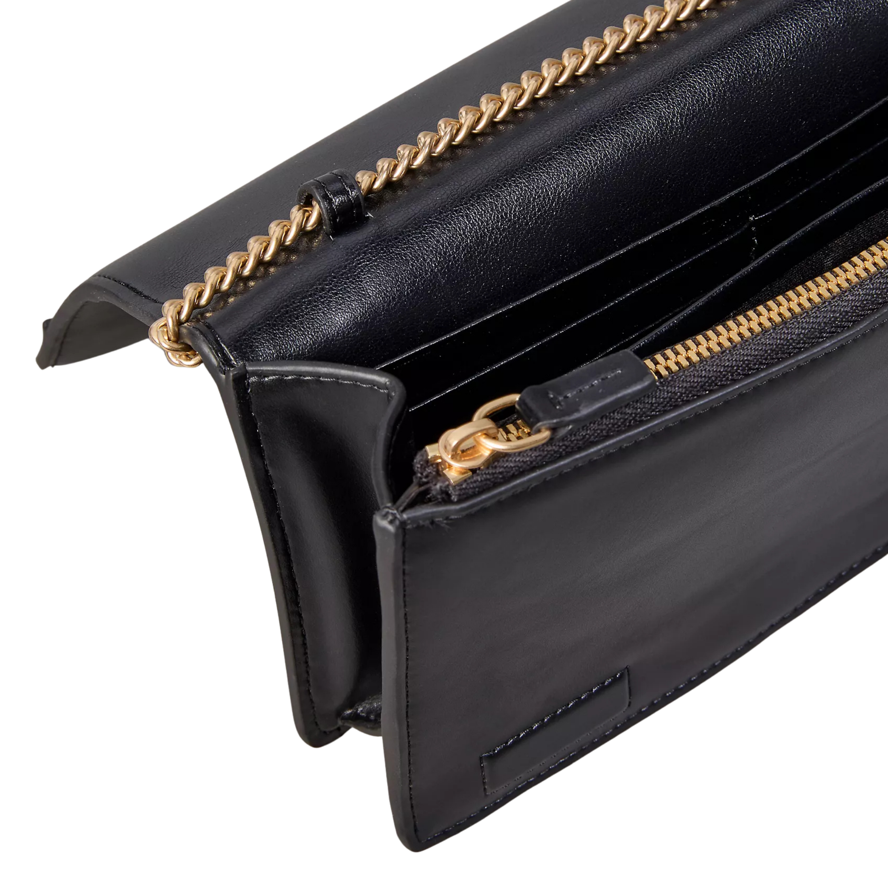 Calvin Klein Women Monogram Chain Wallet - Black