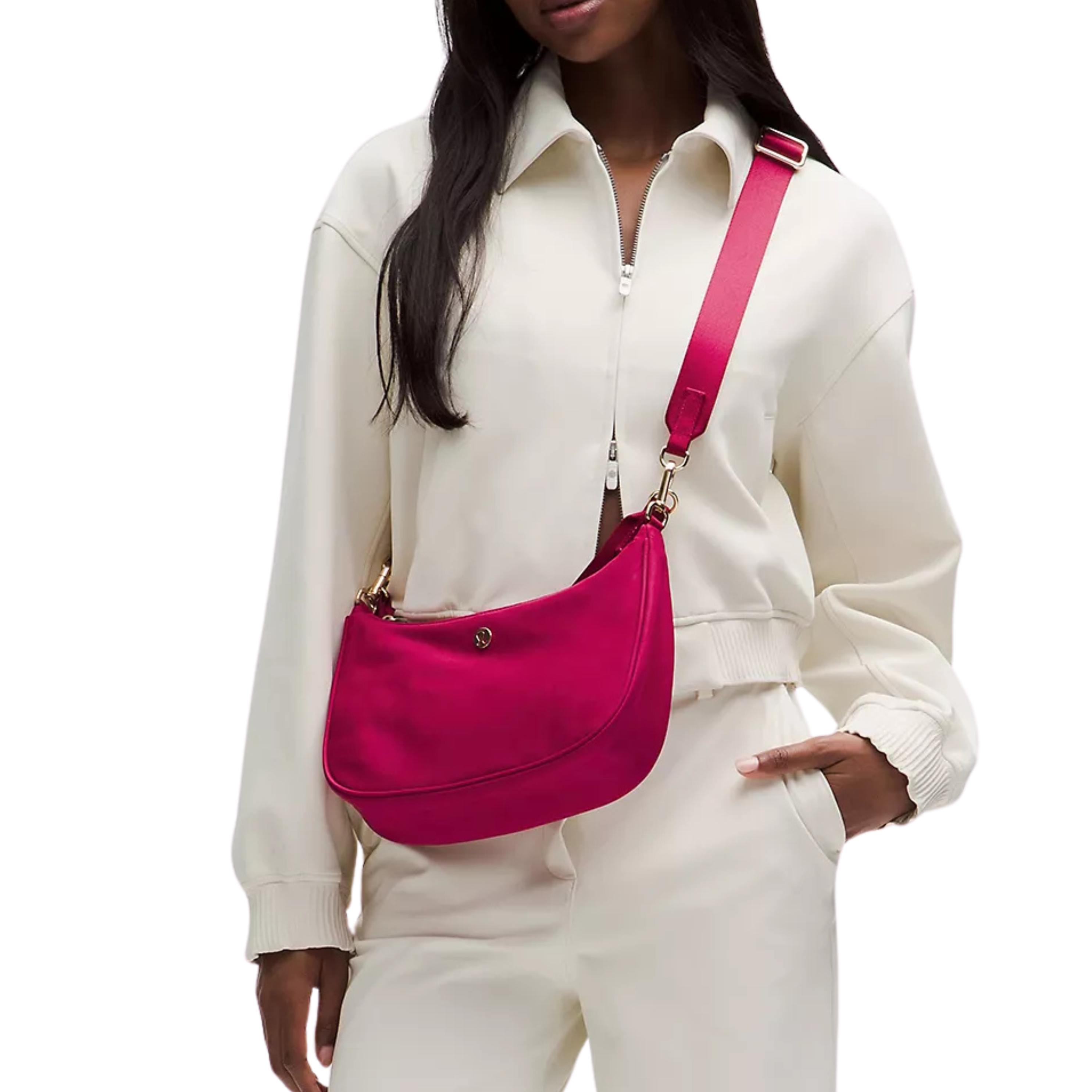 Lululemon City Essentials Small Shoulder Bag 3L - Berry Rumble