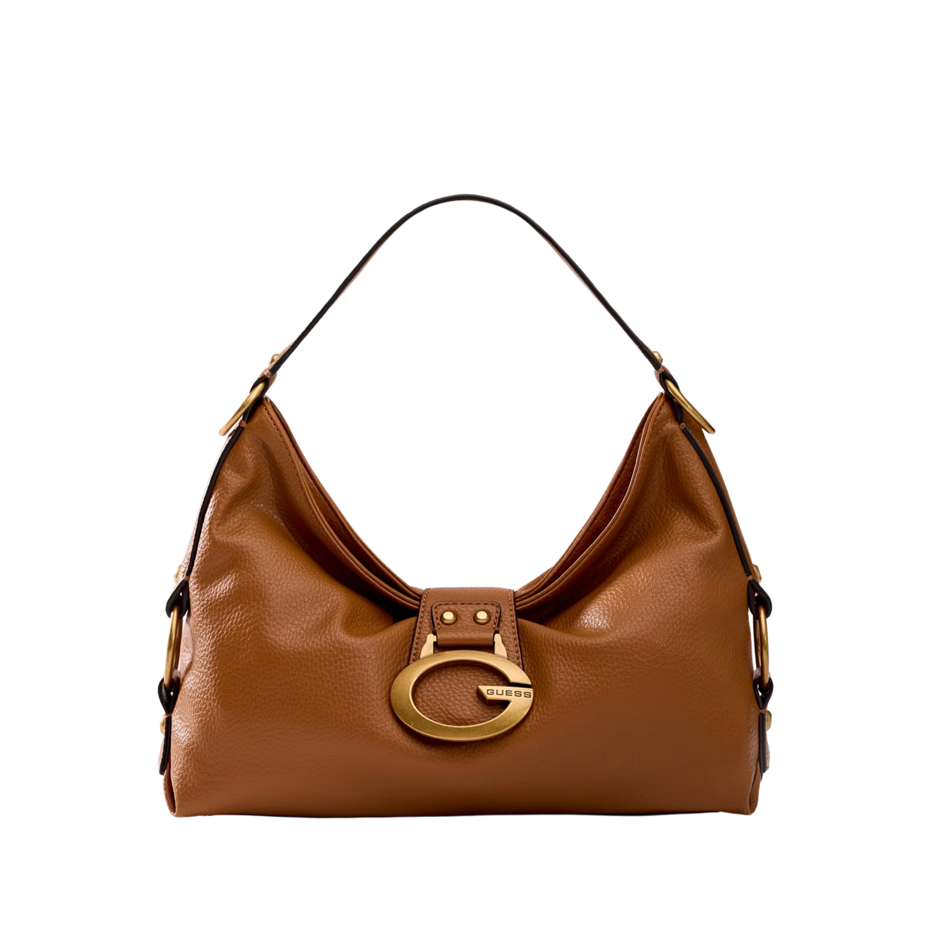 Guess Women Camden Medium Shoulder Bag - Cognac