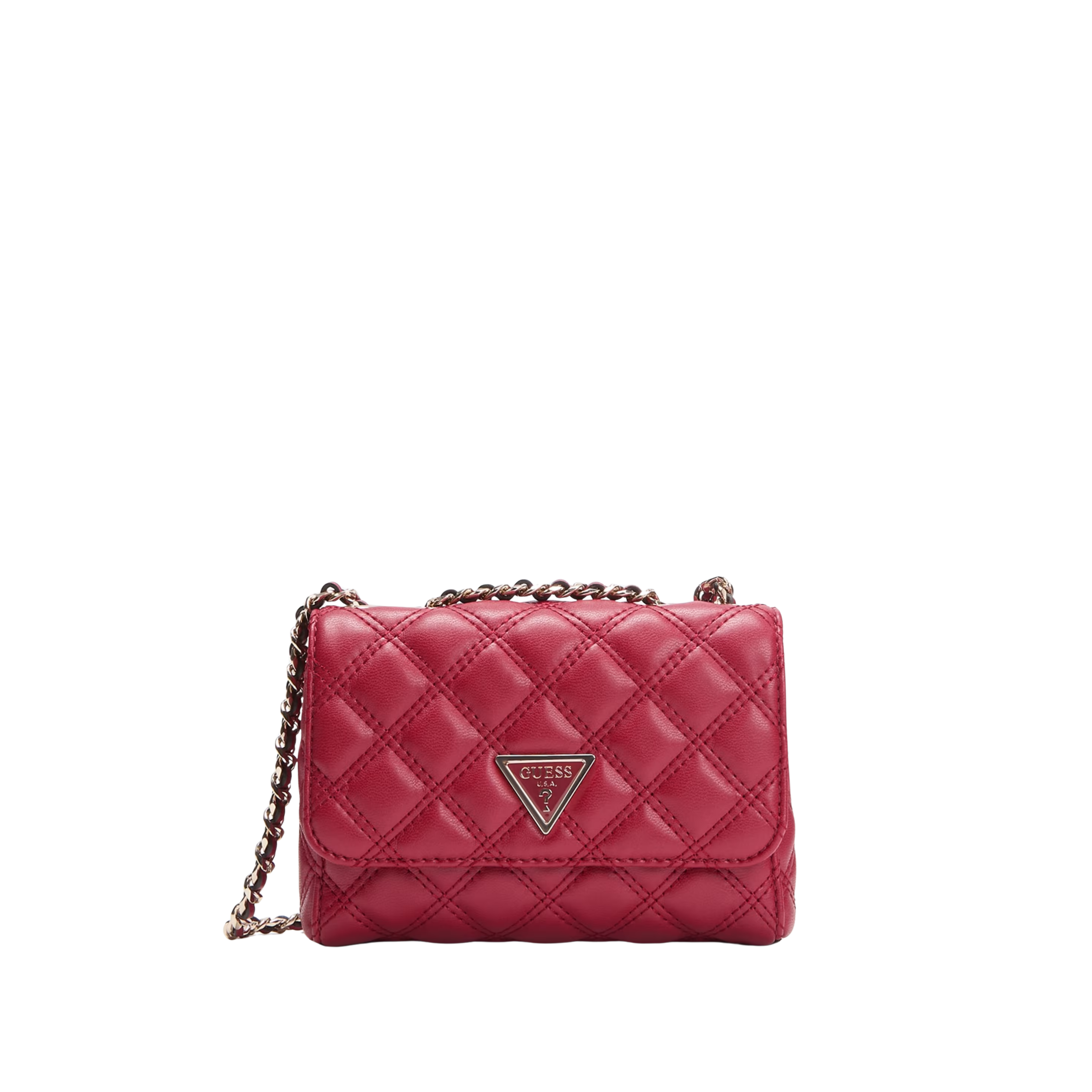 Guess Women Giully Quilted Mini Crossbody - Dark Chino