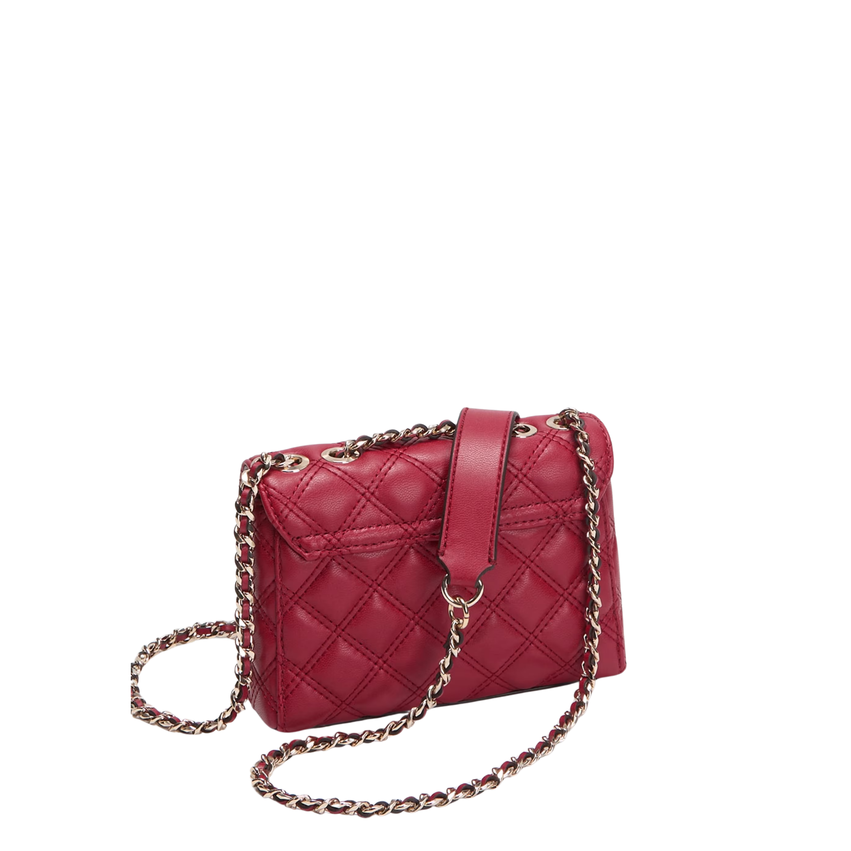 Guess Women Giully Quilted Mini Crossbody - Dark Chino