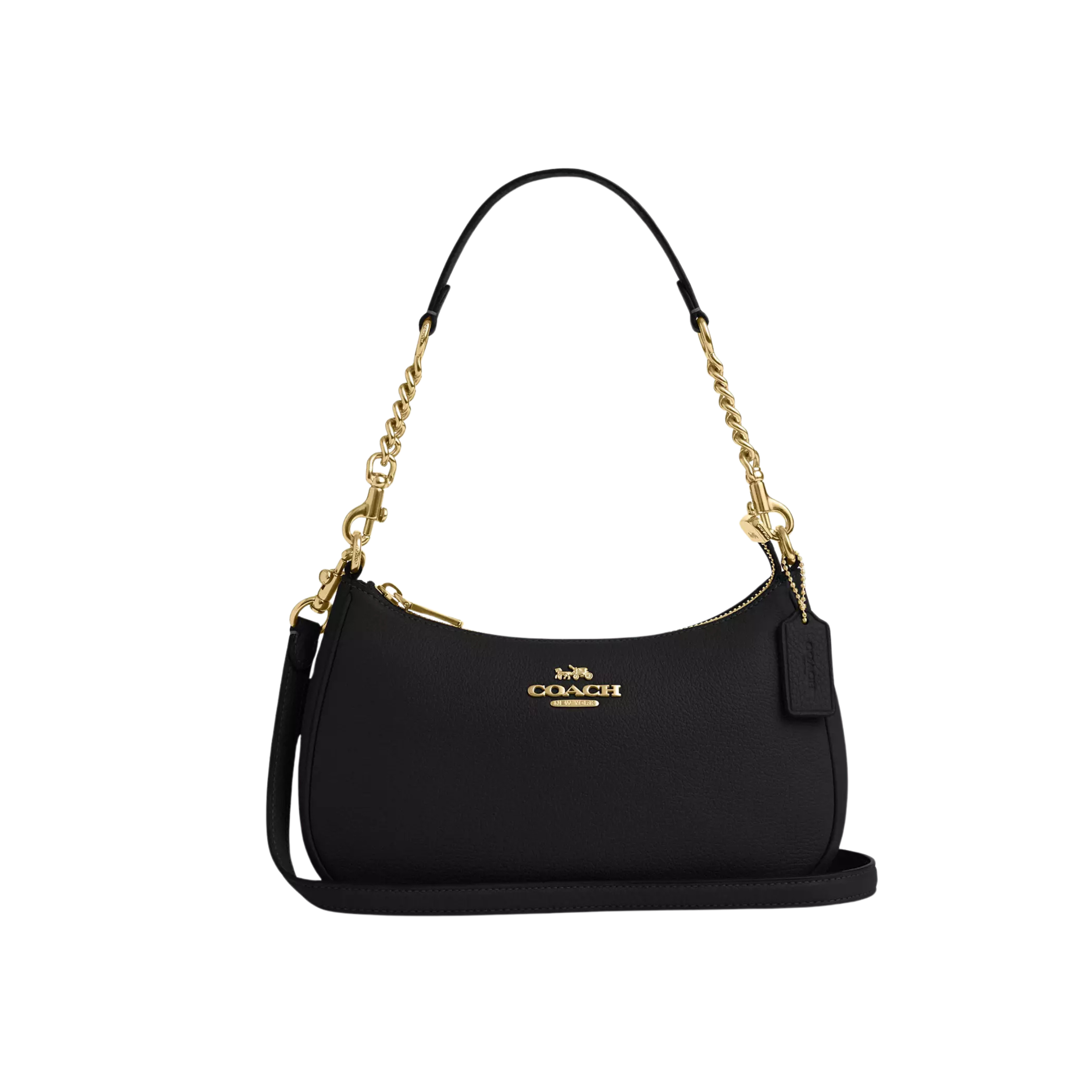 COACH Women Teri Shoulder Bag - Gold Black