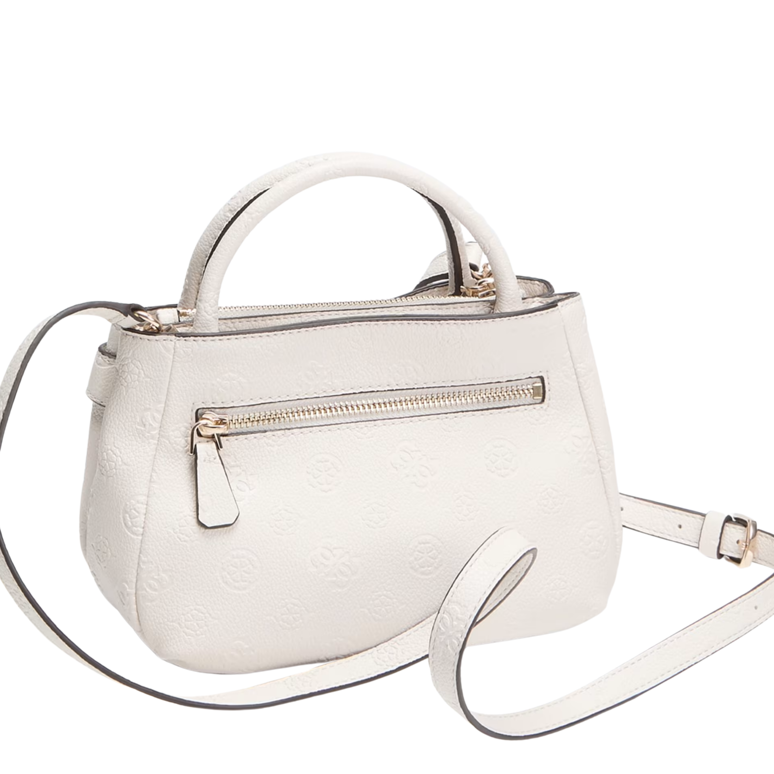 Guess Women Ella Logo Mini Satchel Bag - Steel