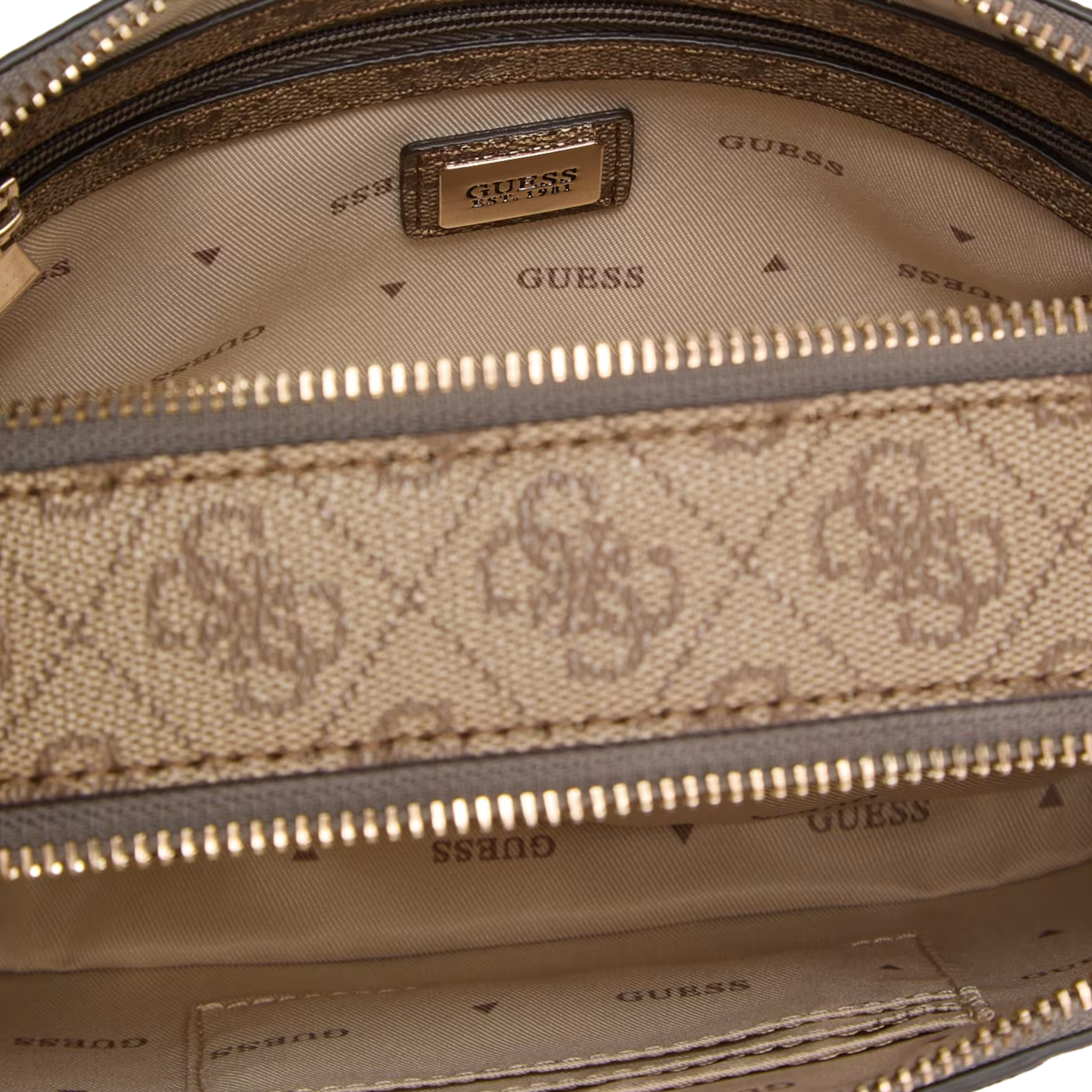 Guess Women Noelle Camera Crossbody Bag - Brown Multi