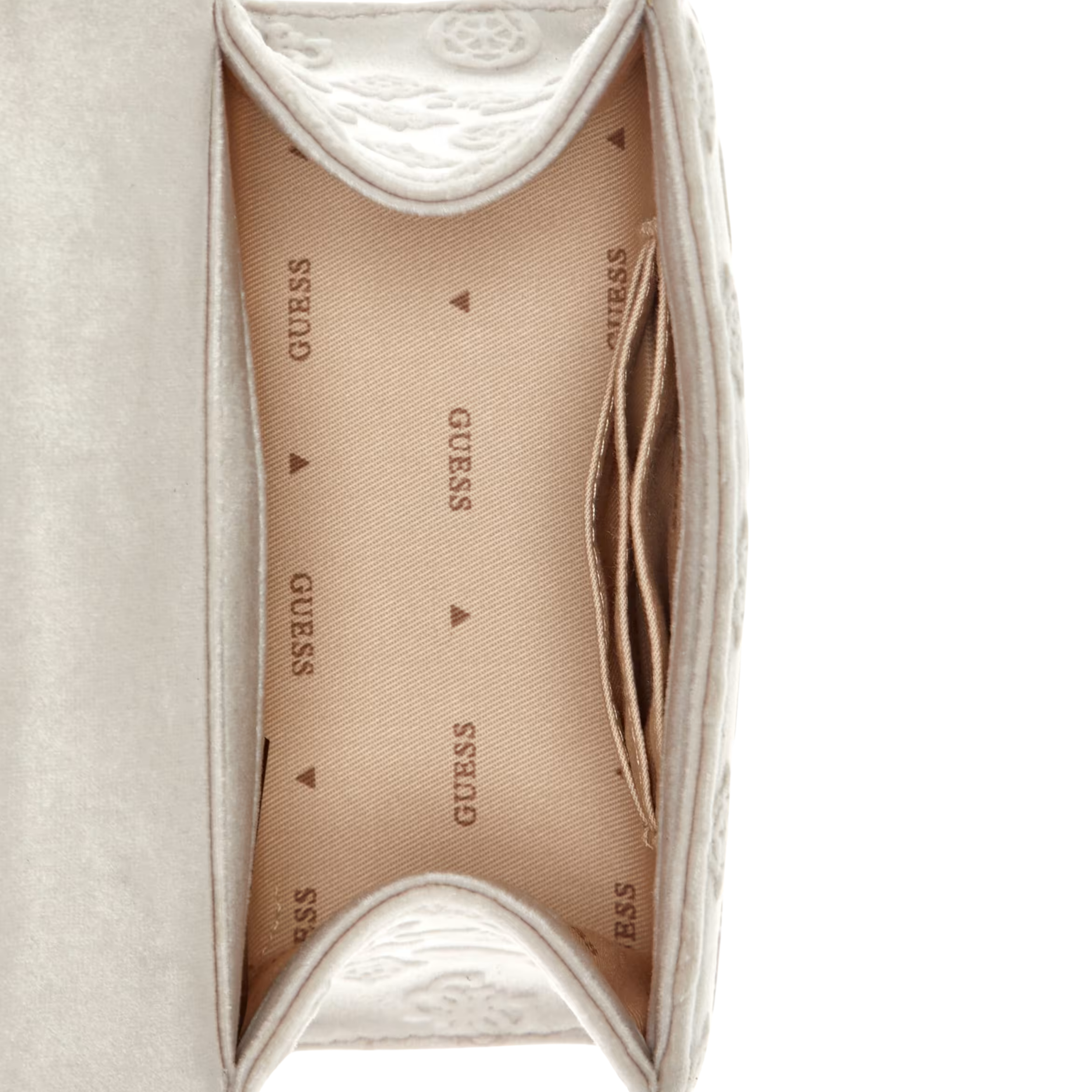 Guess Women Zalina Mini Top Handle Bag - Off White Logo