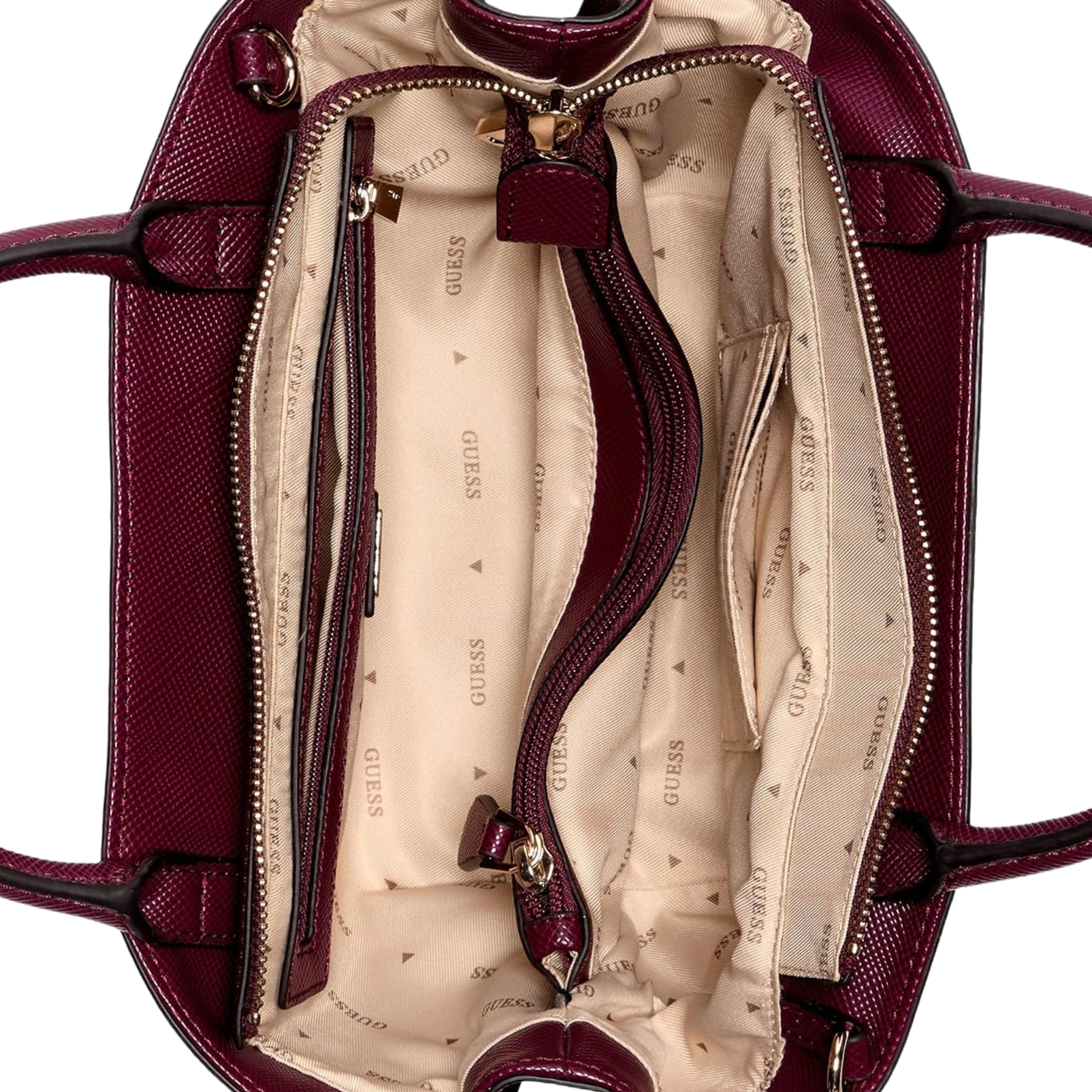 Guess Women Bolena Mini Satchel - Wine