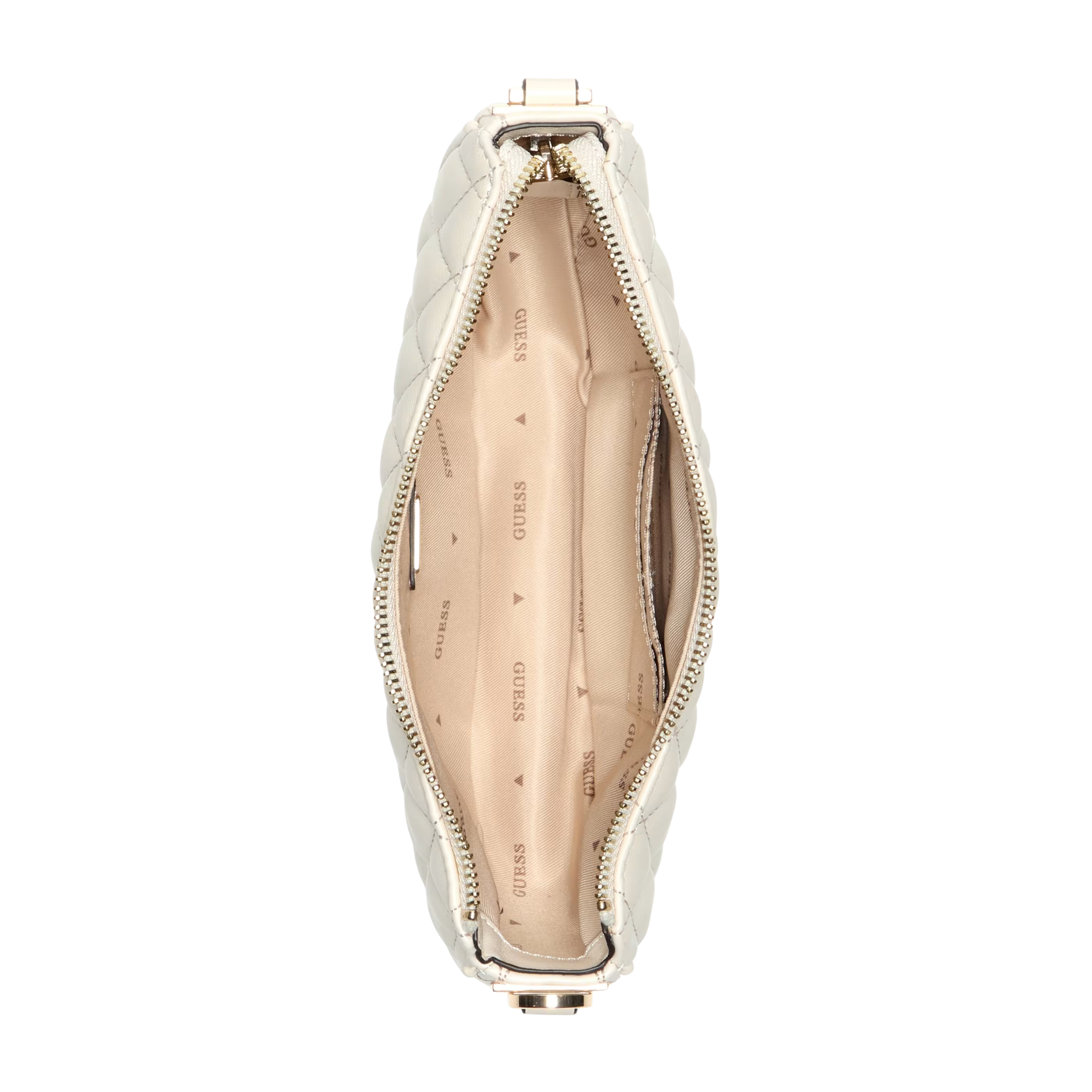 Guess Women Valla Mini Top Zip Shoulder Bag - Bone