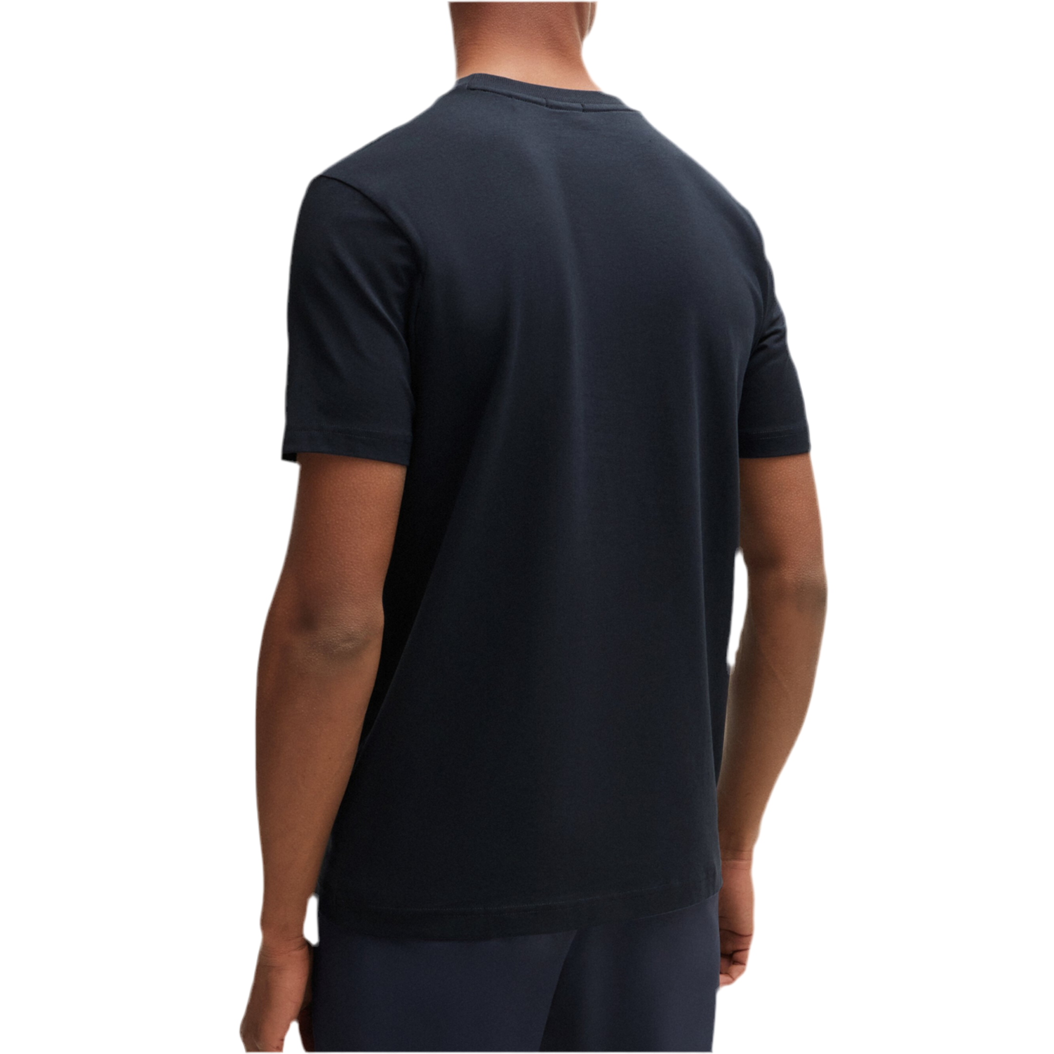 Hugo Boss Men Stretch Cotton T-Shirt - Dark Blue