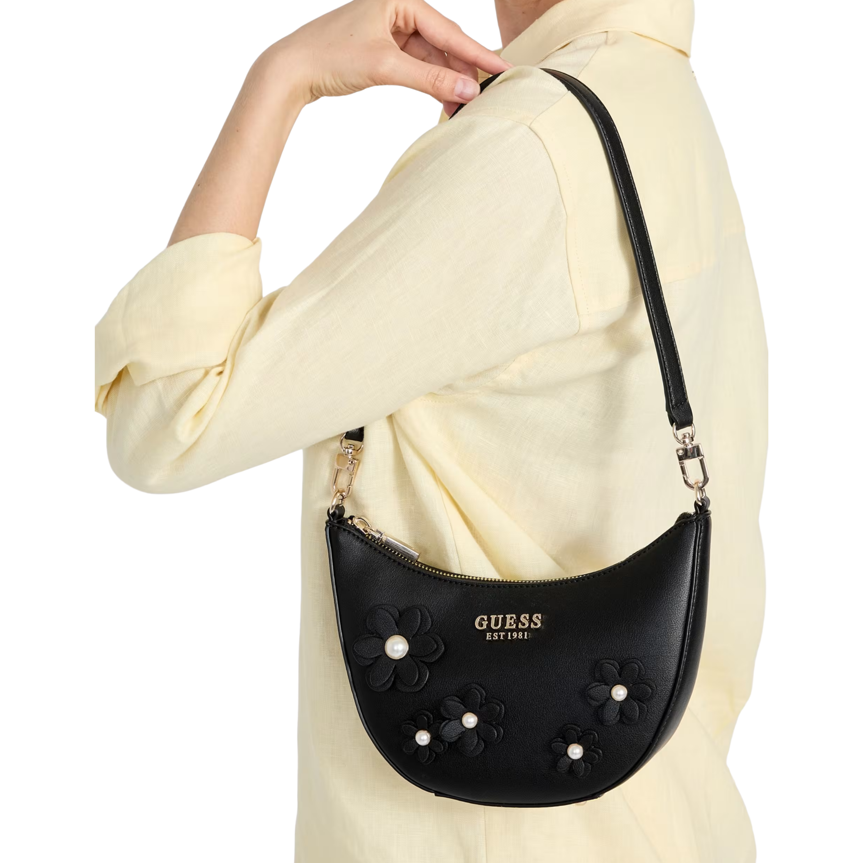 Guess Women Zaria Mini Shoulder Bag - Black