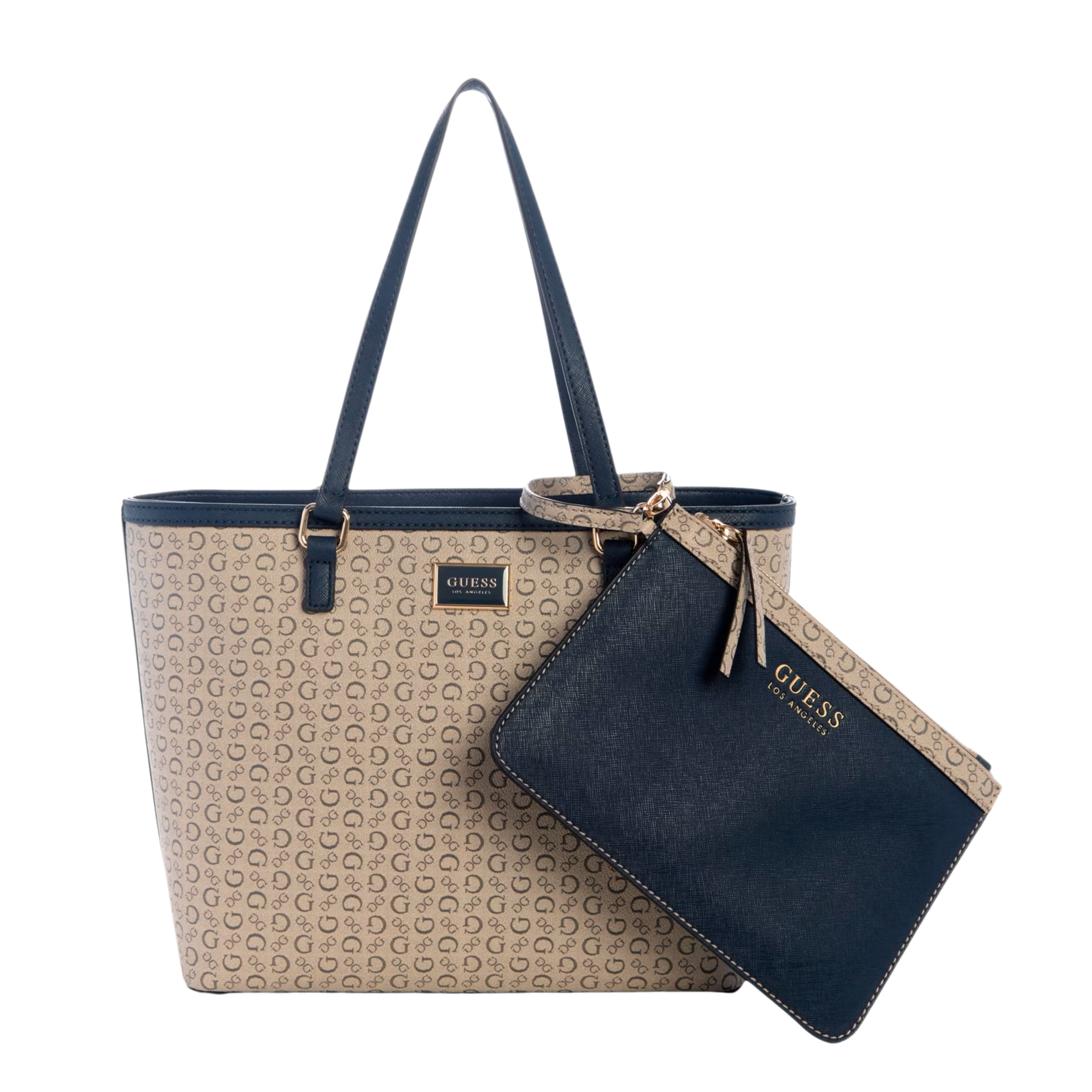 Guess Women Hilda Logo Tote - Beige