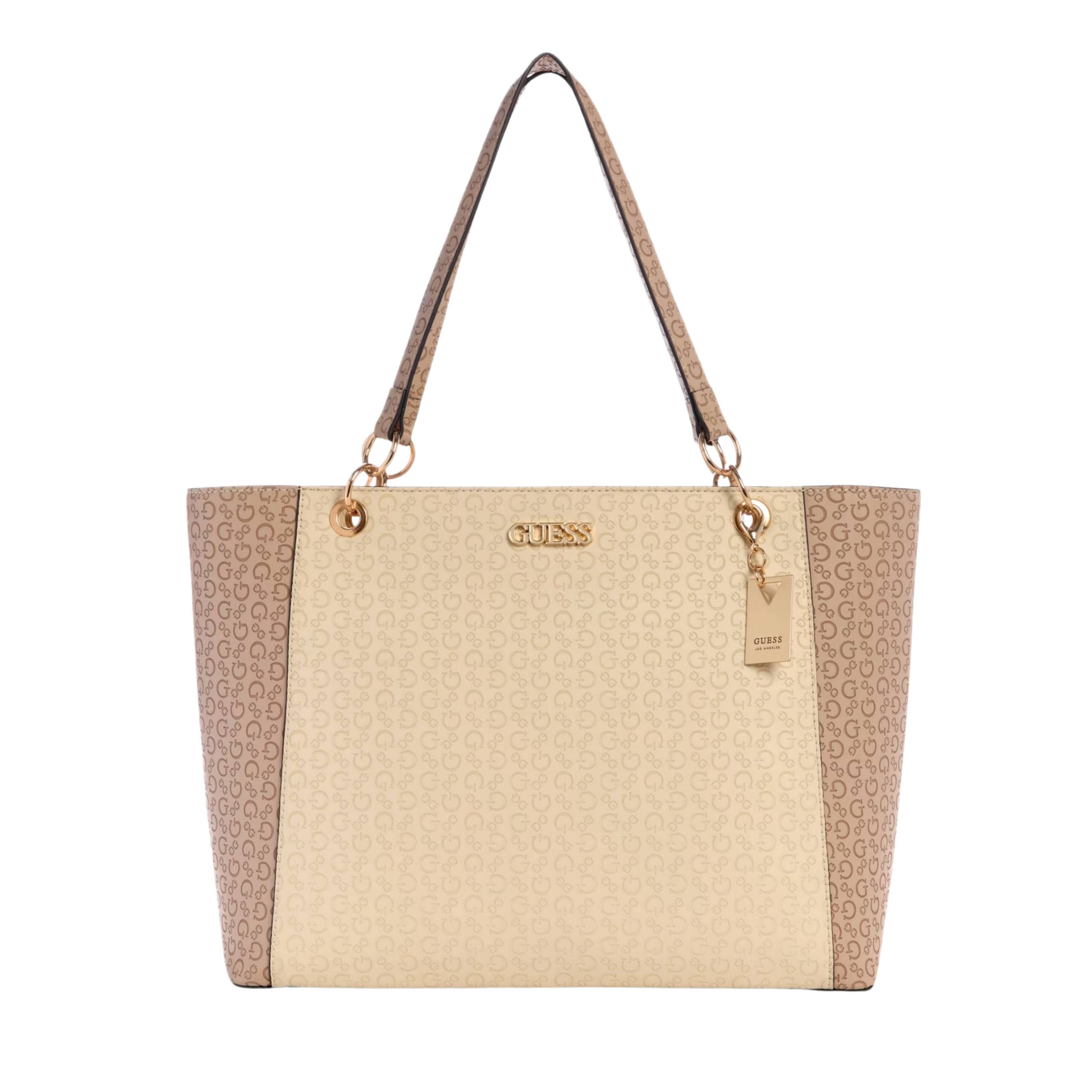 Guess Women Zakaria Debossed Logo Tote - Neutral