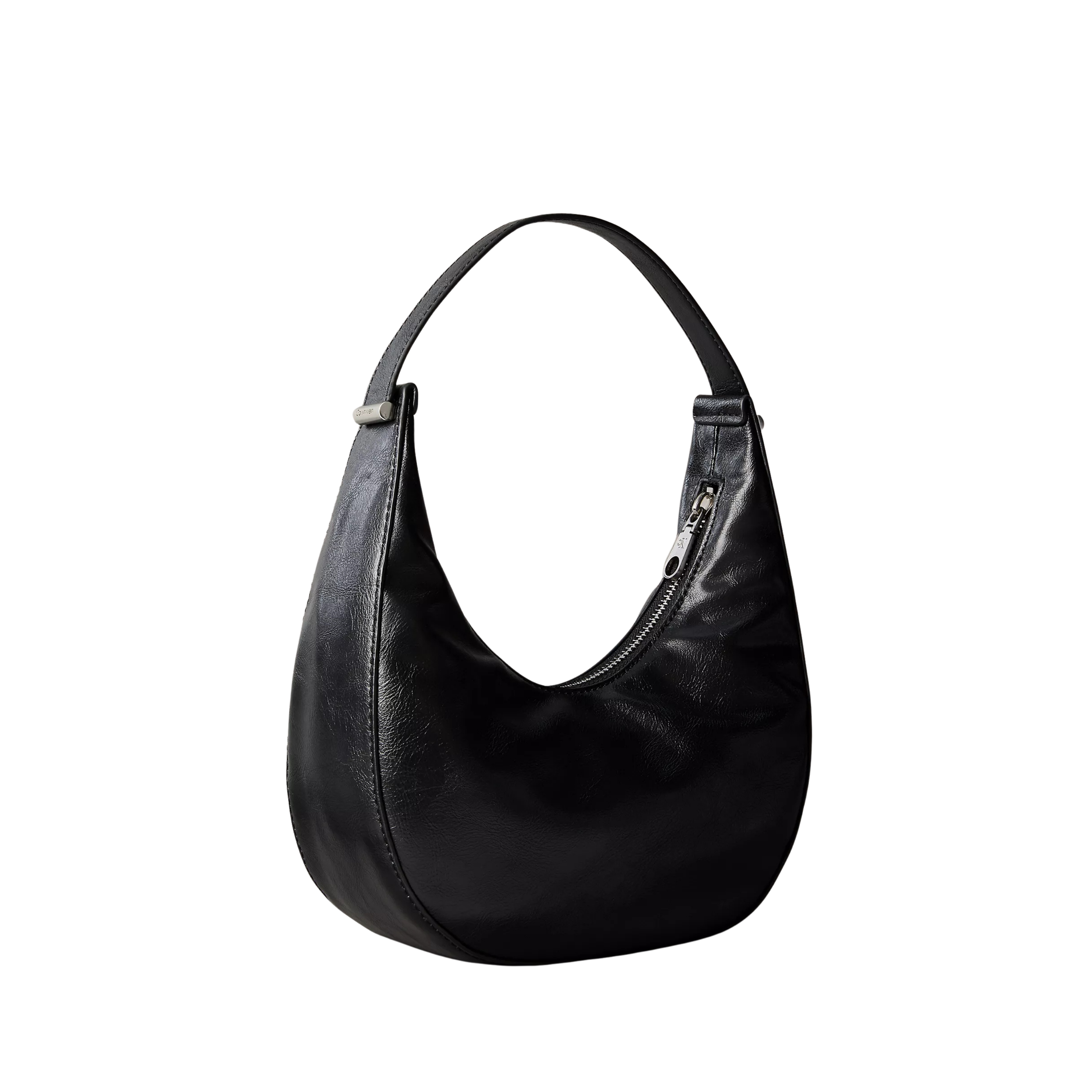 Calvin Klein Women Curved Convertible Small Shoulder Bag - Black